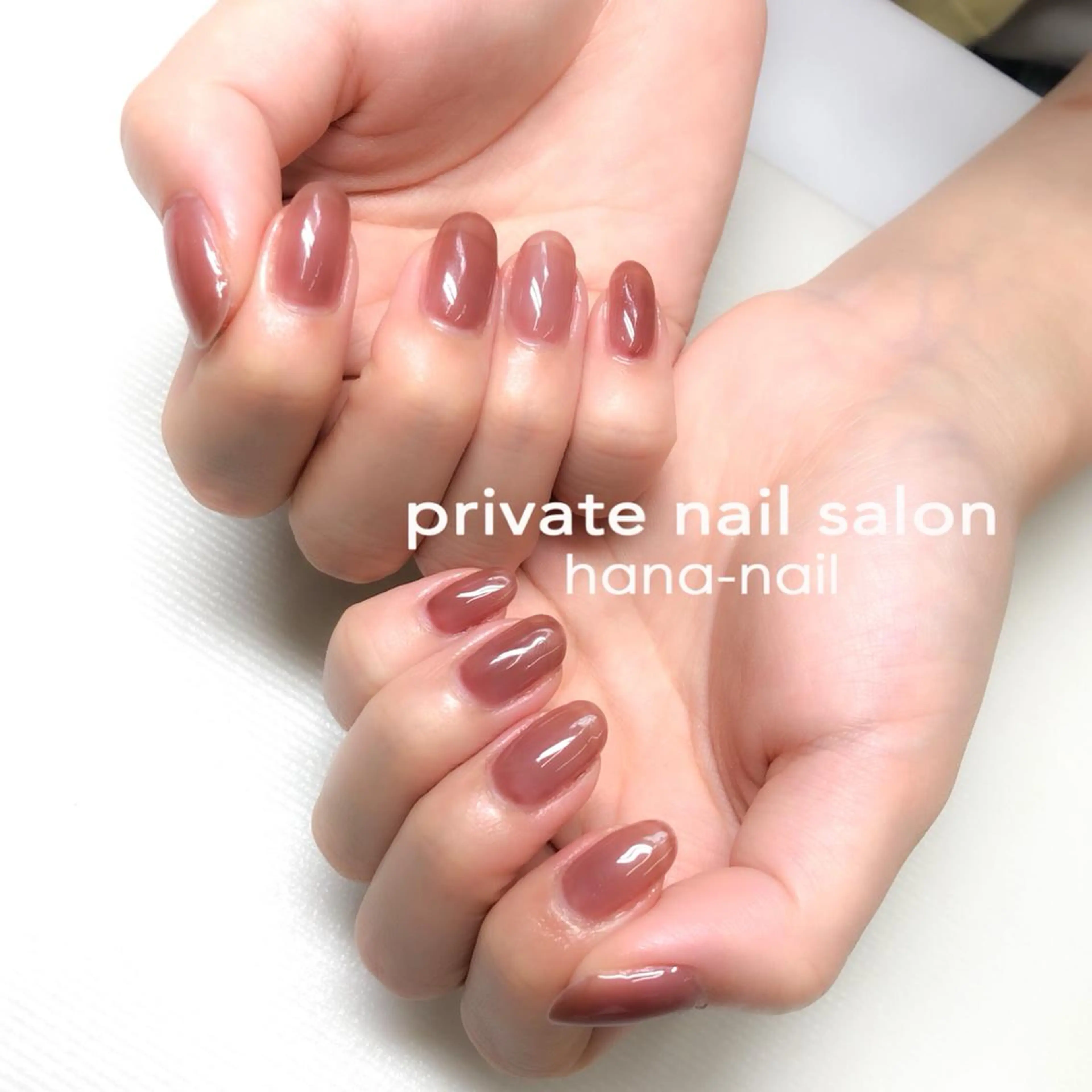 ネイル ブラウン HANA-NAILハナネイル福山所属・Kao hana-nailのネイルデザイン