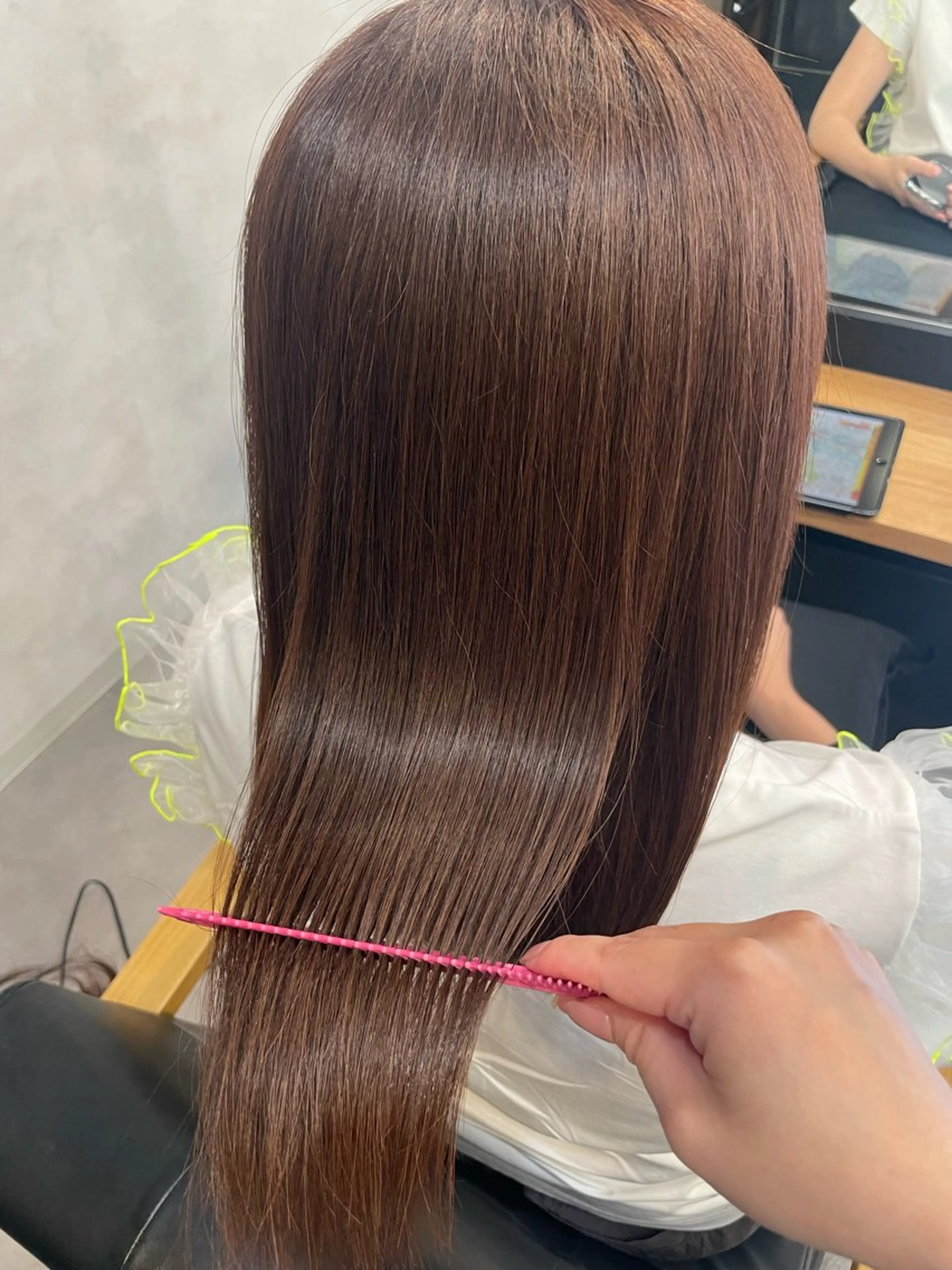 セミロング カラー カット ヘアカラー トリートメント 今村 南穂のヘアスタイル