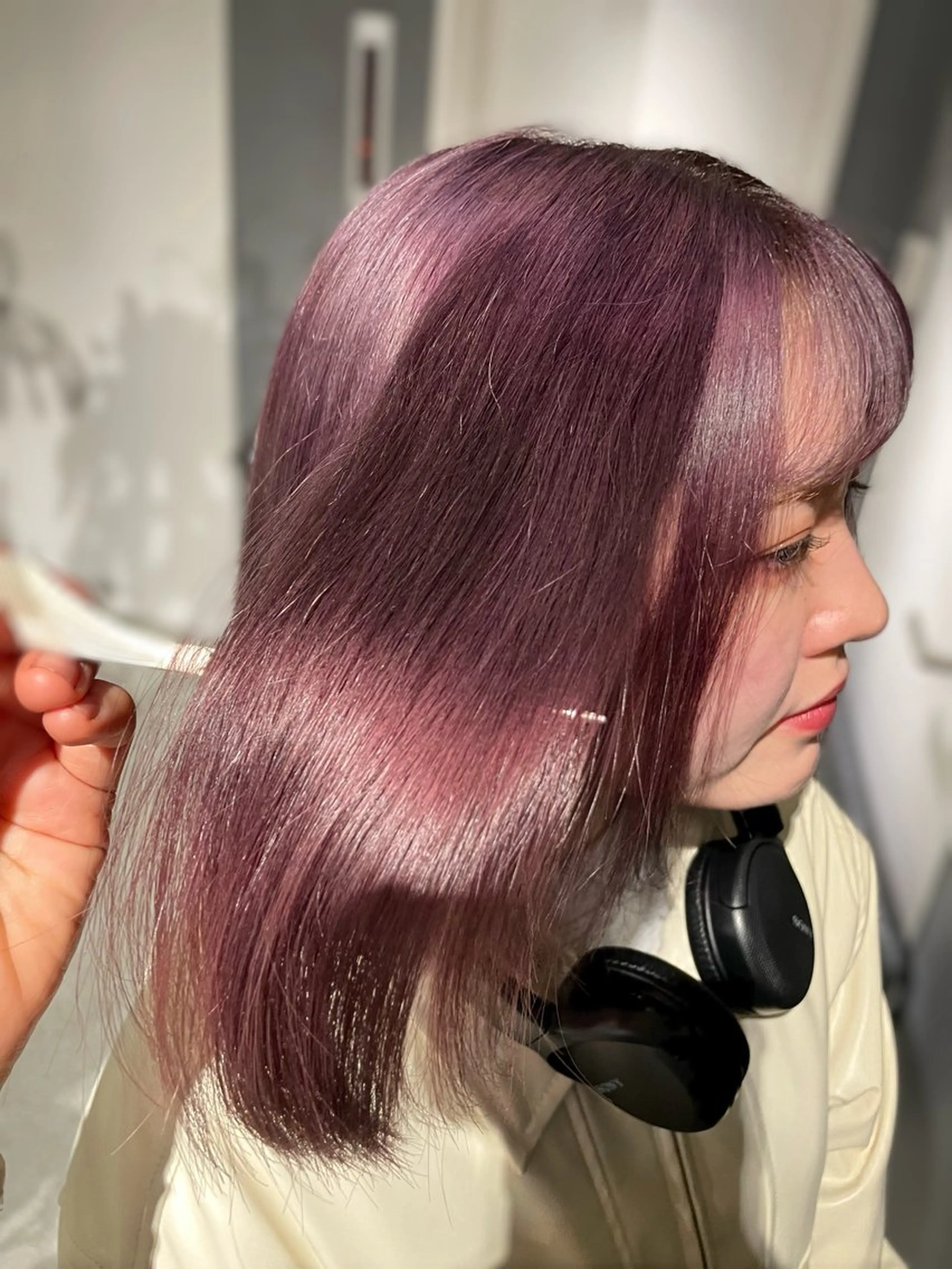カラー ピンクカラー ヘアカラー トリートメント jiire所属・堀江👒縮毛矯正特化 ・ヨンスクのヘアスタイル