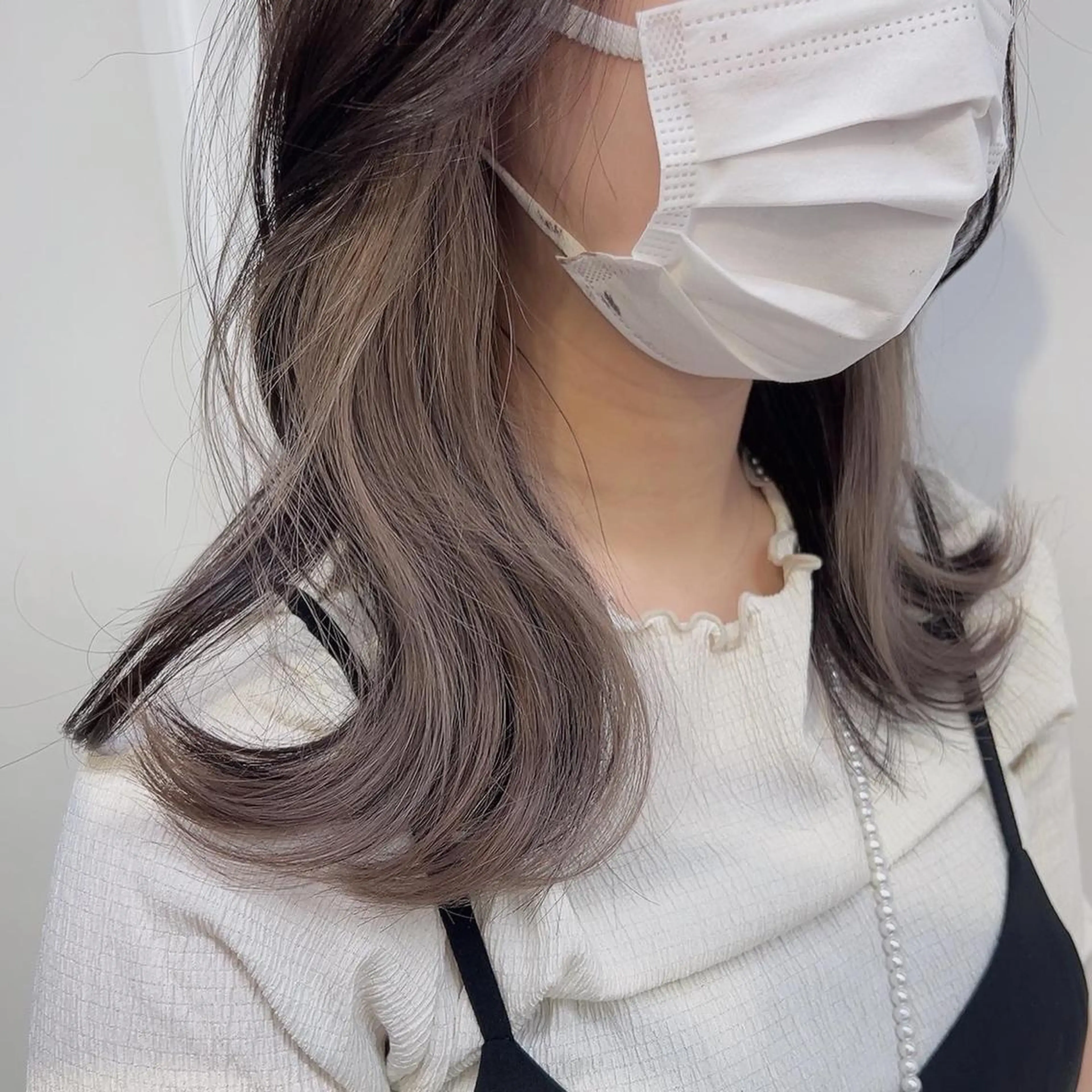 ミディアム カラー ヘアカラー トリートメント ヘッドスパ ヘアセット 🥞ベージュ系カラー 【すずきりほ】🥞のヘアスタイル