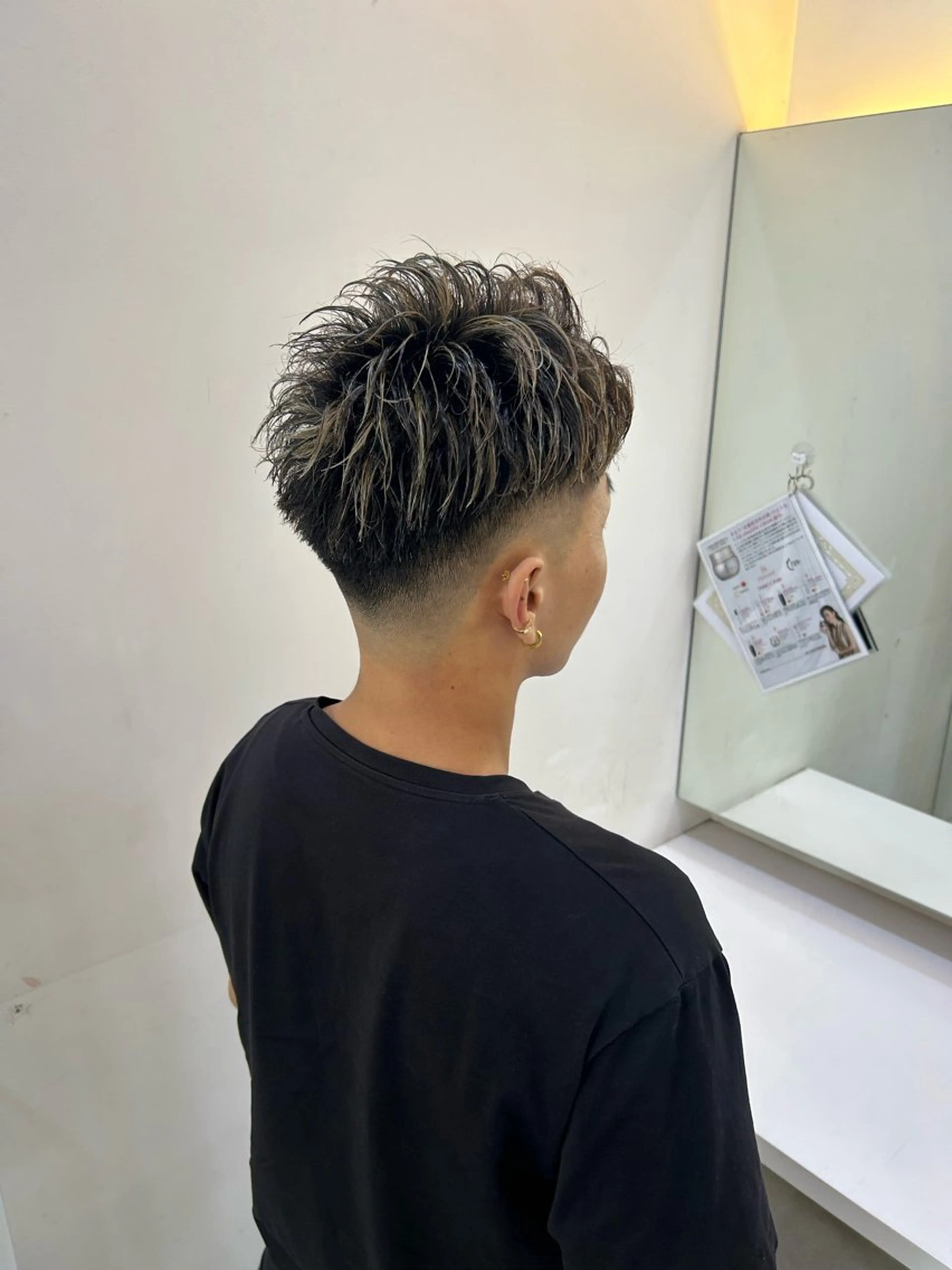 ショート カラー パーマ メンズ カット ヘアカラー パーマ 🎱メンズカット特化 No.1 Tum🎱のヘアスタイル
