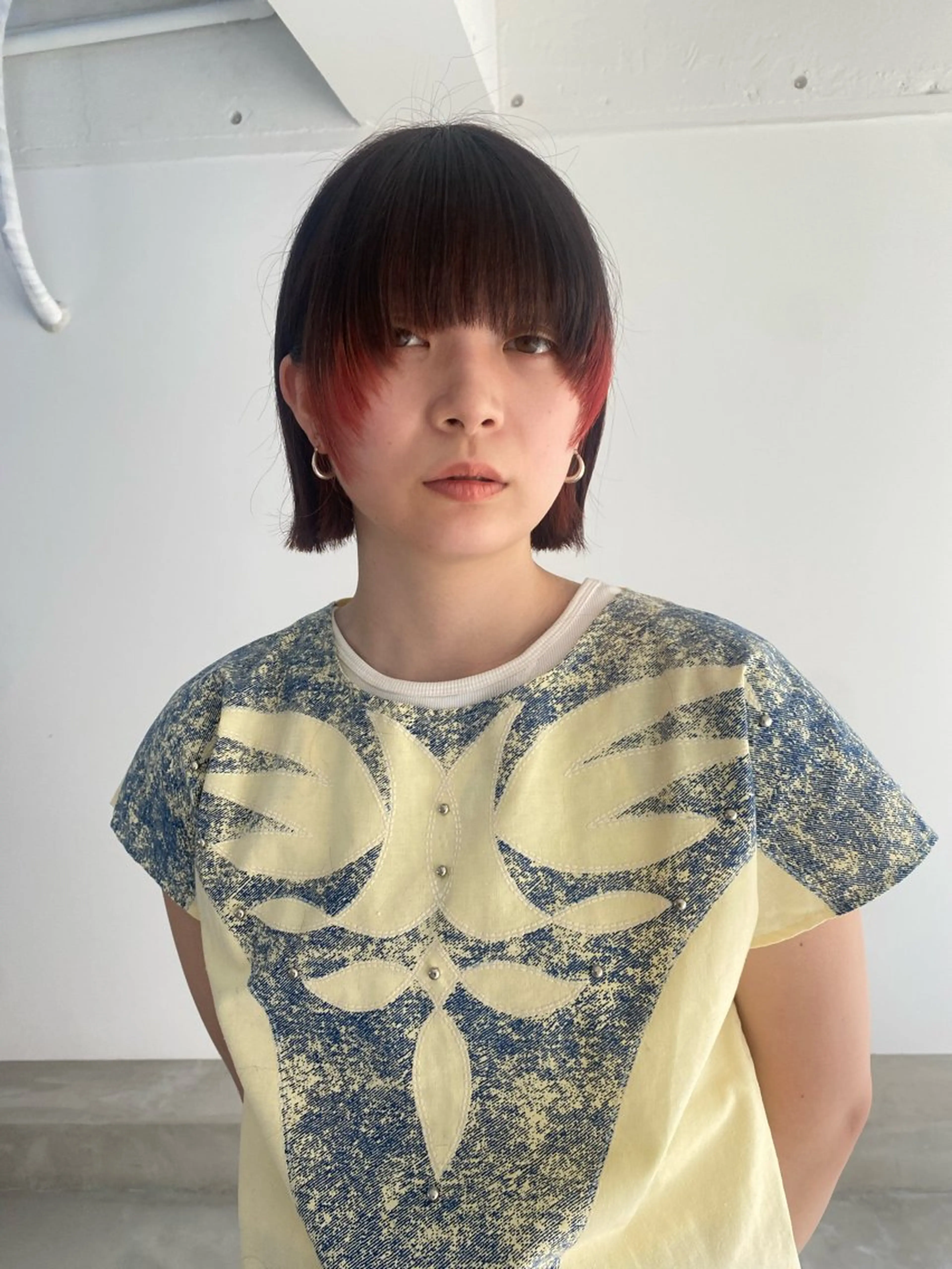 ミディアム カラー ウツワ所属・田中 南帆のヘアスタイル