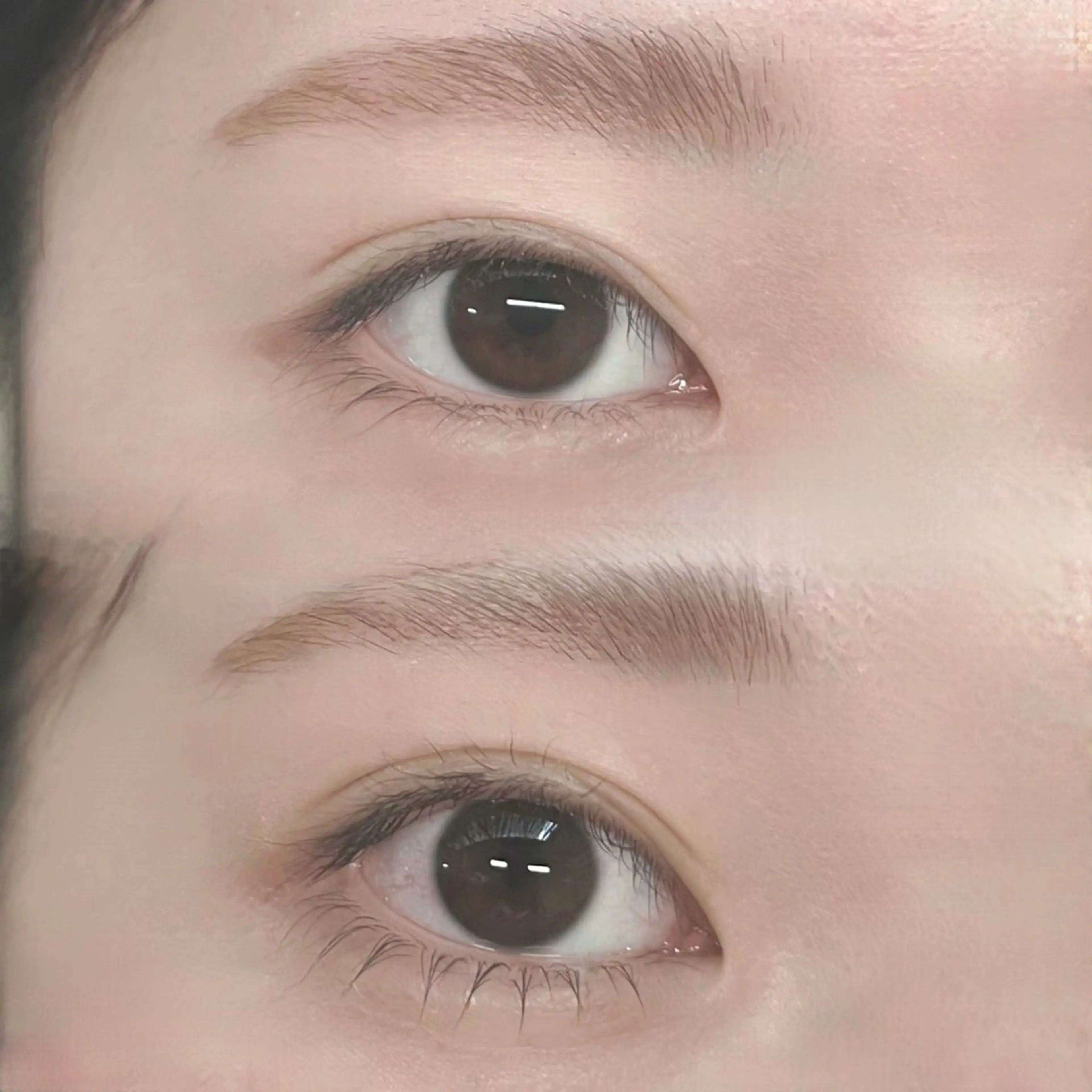 まつ毛パーマ下の写真
