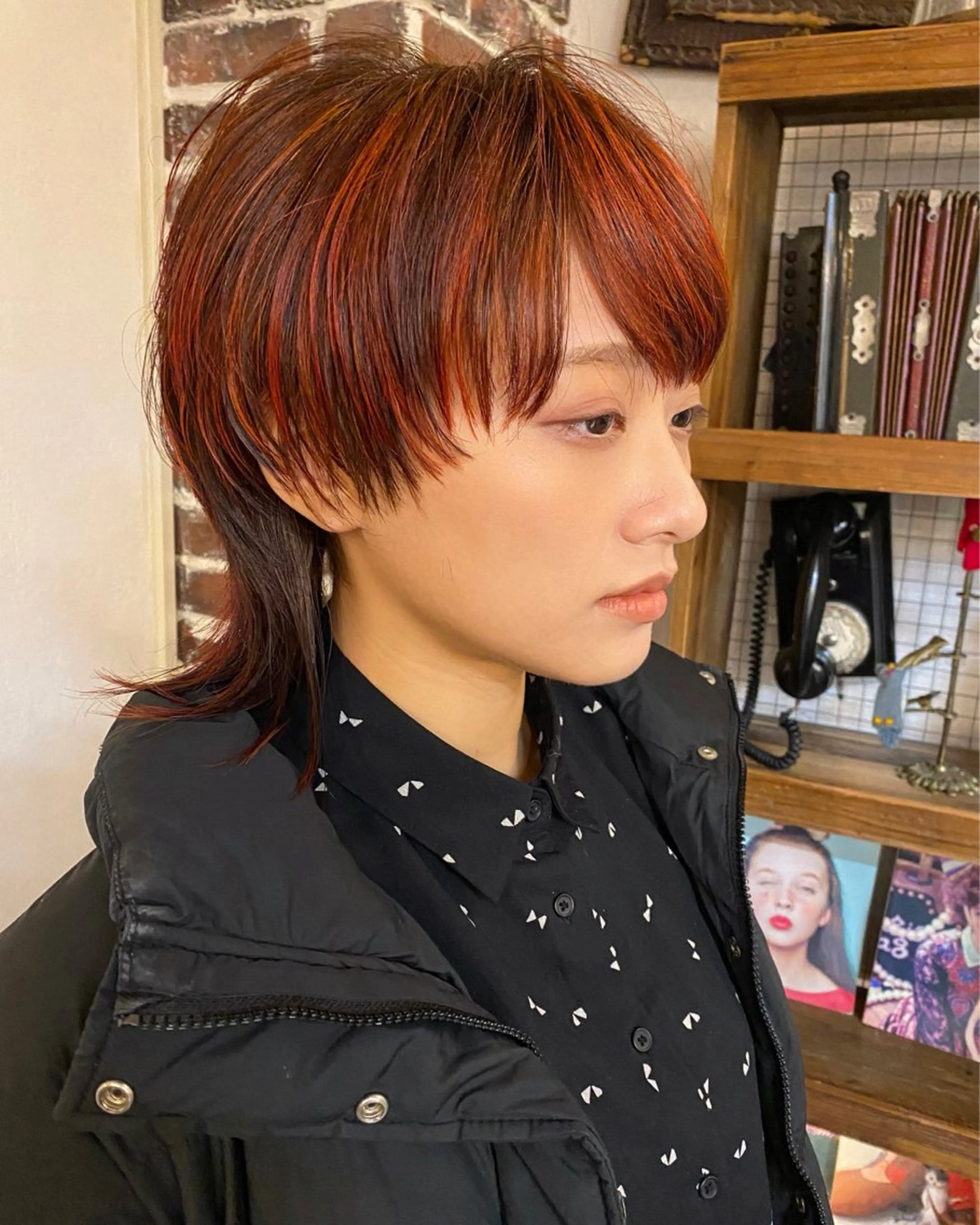 ミディアム ウルフカット ヘアカラー sea's所属・ヒラカホ/矢場町/ ブリーチ/似合わせのヘアスタイル