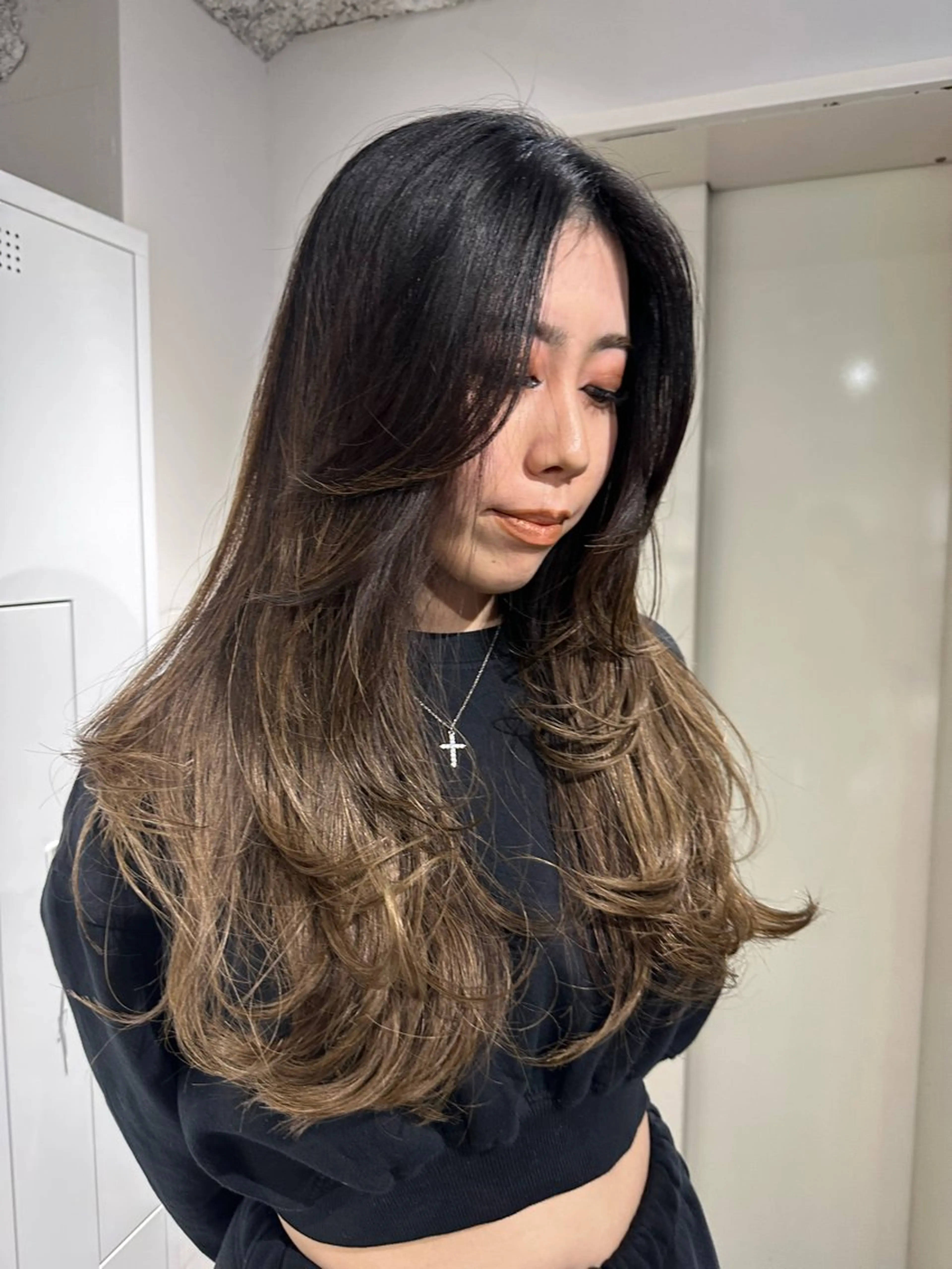 ロング カット トリートメント 海外風 レイヤー 💠MIKUのヘアスタイル
