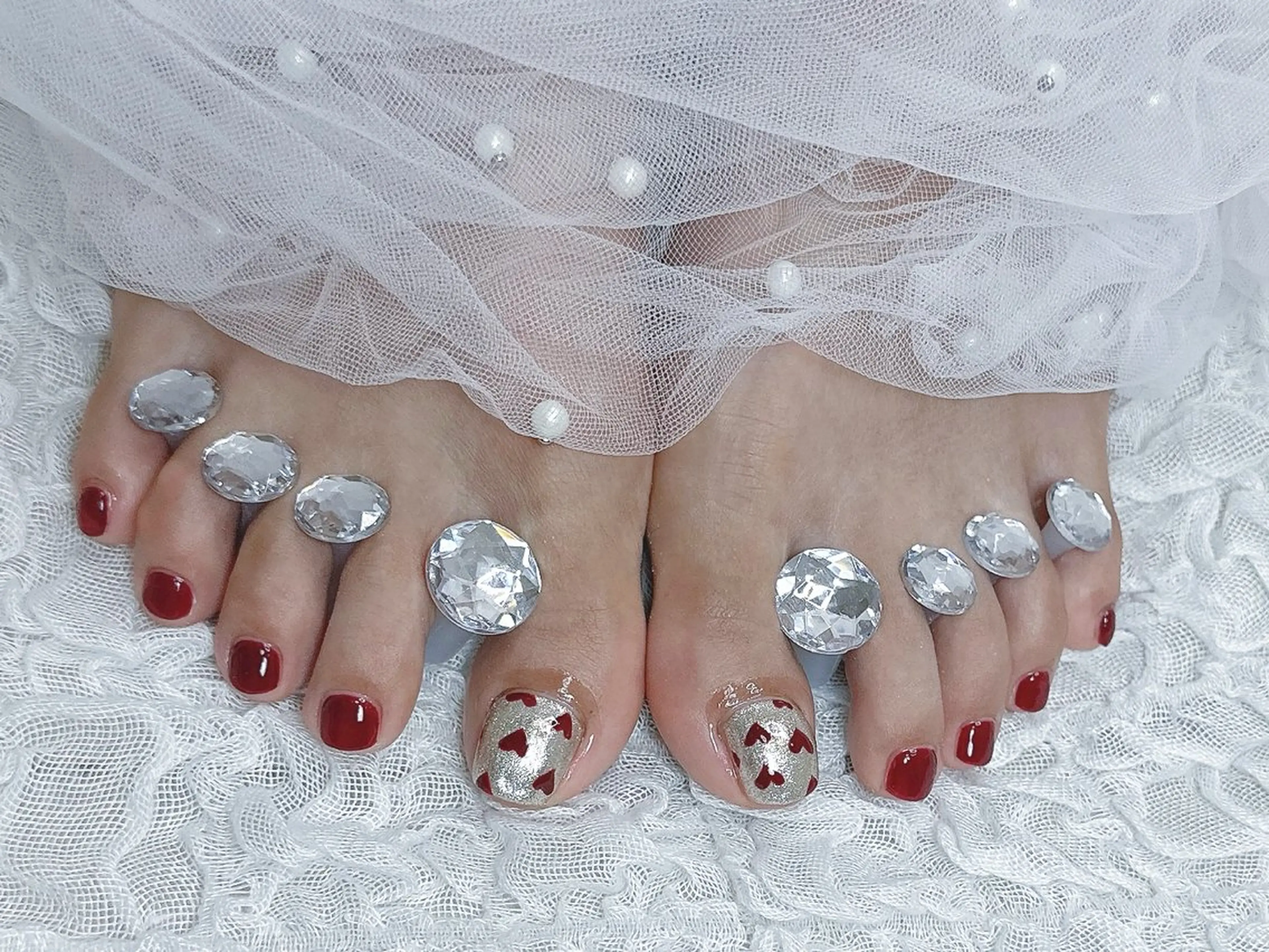 ネイル フットネイル 【Eclat ｴｸﾗ】nail＆beauty所属・Eclat〔ｴｸﾗ〕 MOEKA𝜗𝜚*のネイルデザイン