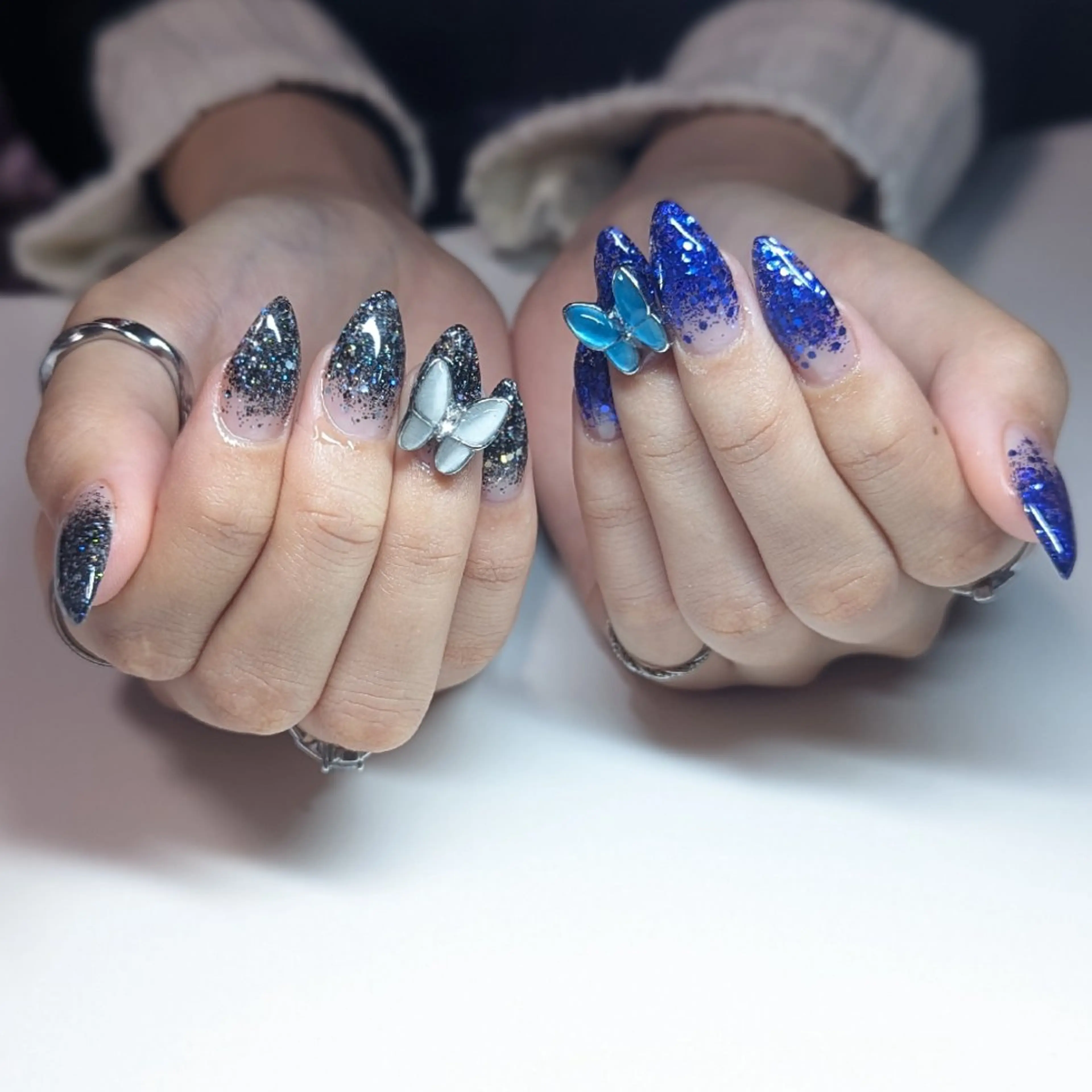 ネイル スカルプネイル ショートネイル ハンドネイル クロキ 。のネイルデザイン