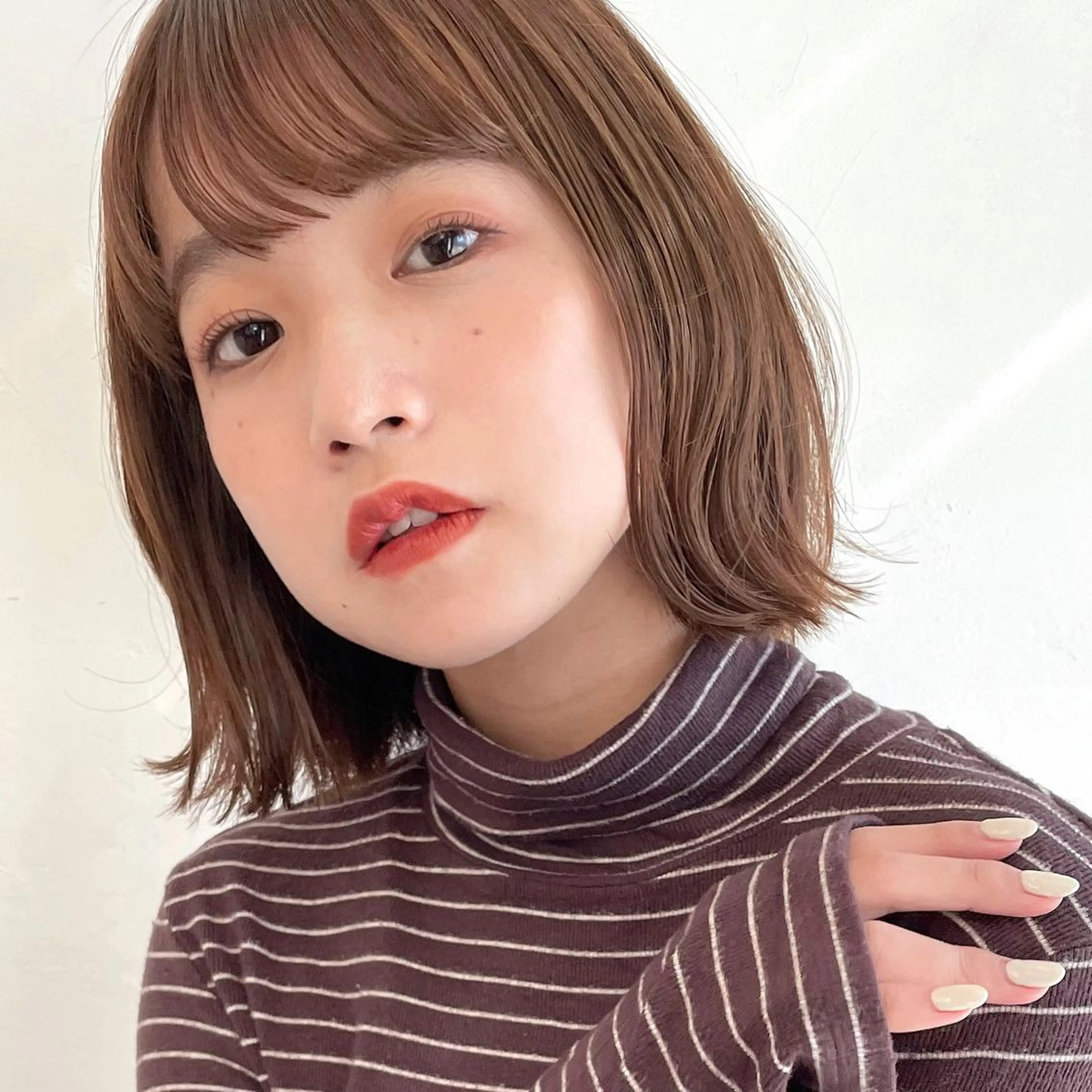 ショート カラー OAK 学芸大学所属・秋葉萌　透明感カラー /レイヤー/ボブ♡のヘアスタイル