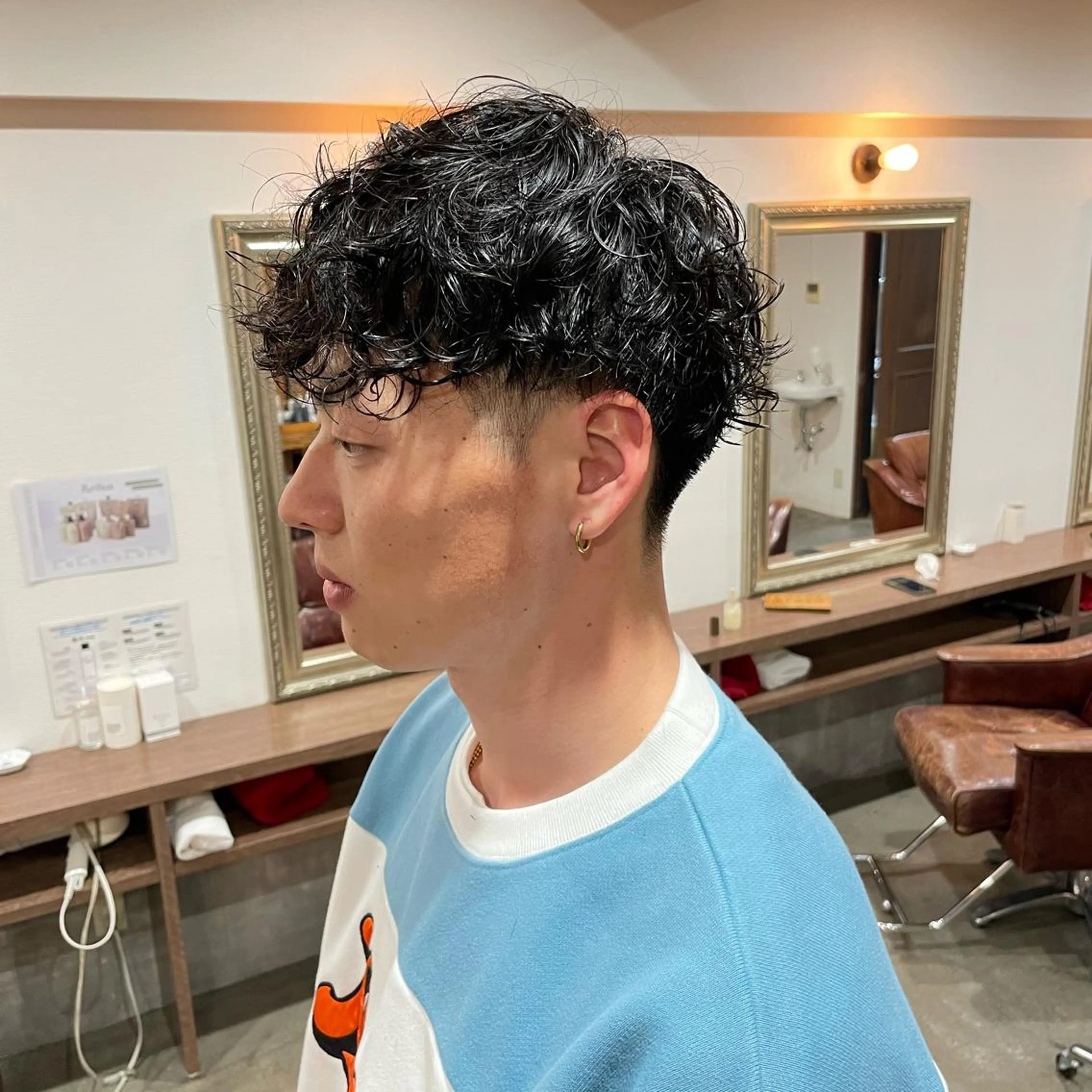 ショート パーマ メンズ 渡邉 聖希のヘアスタイル