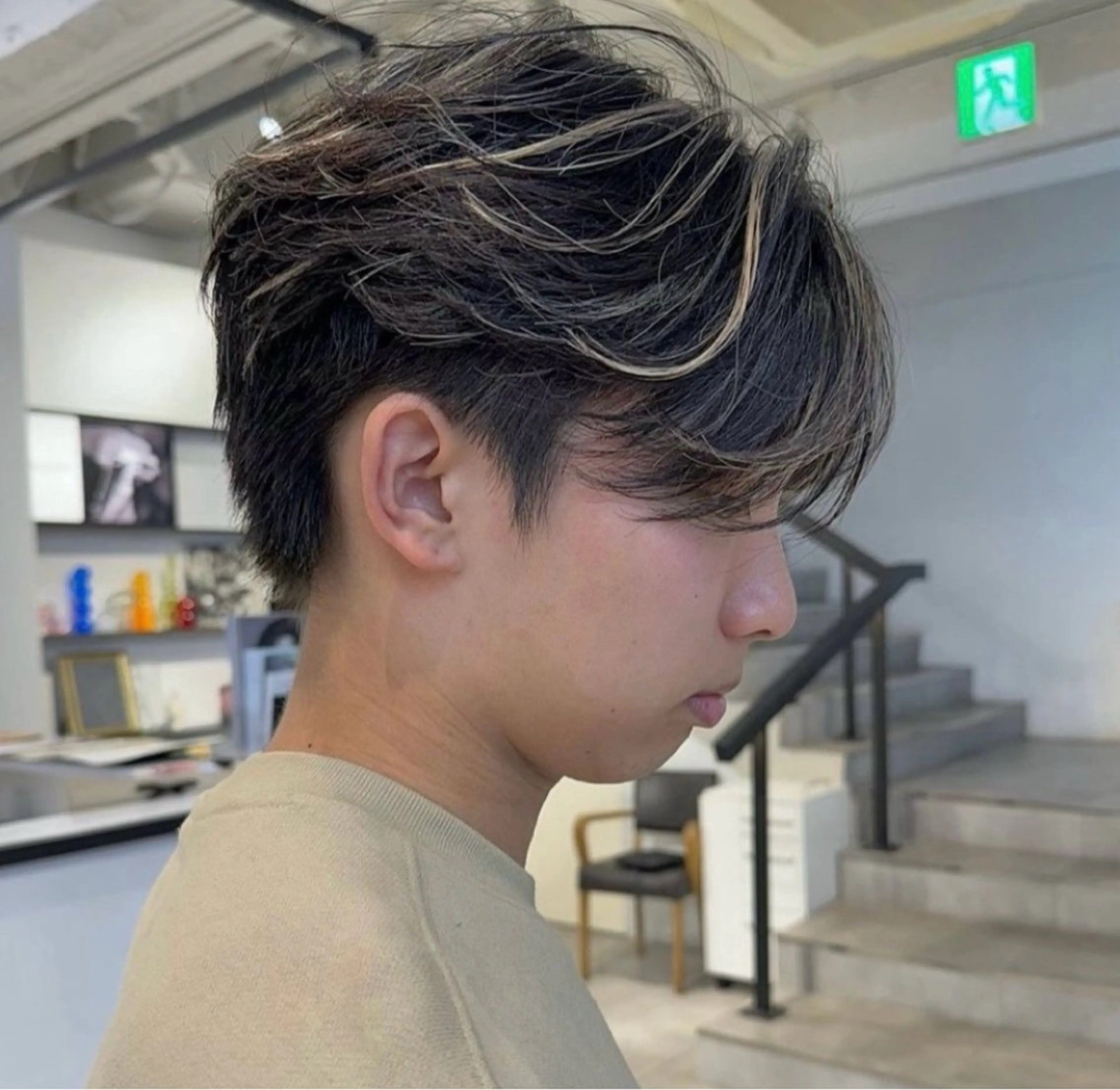 カラー パーマ メンズ ヘアカラー パーマ ハイトーン/パーマ/ メンズ / 櫻本🌐のヘアスタイル