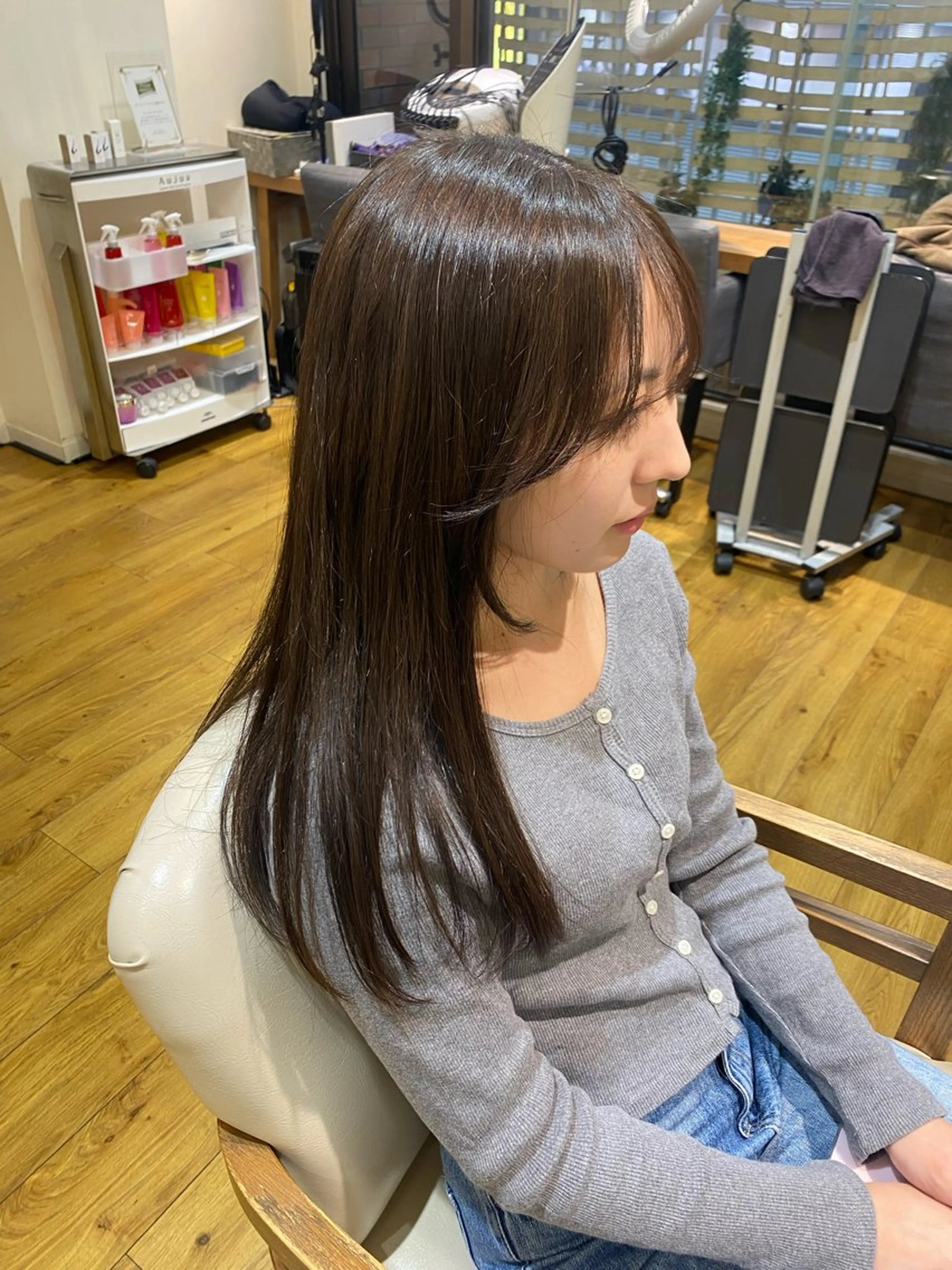 ロング 顔周りカット 小顔カット C-LOOP UNITED ATELIER所属・似合わせカット /パーマ🌀のヘアスタイル