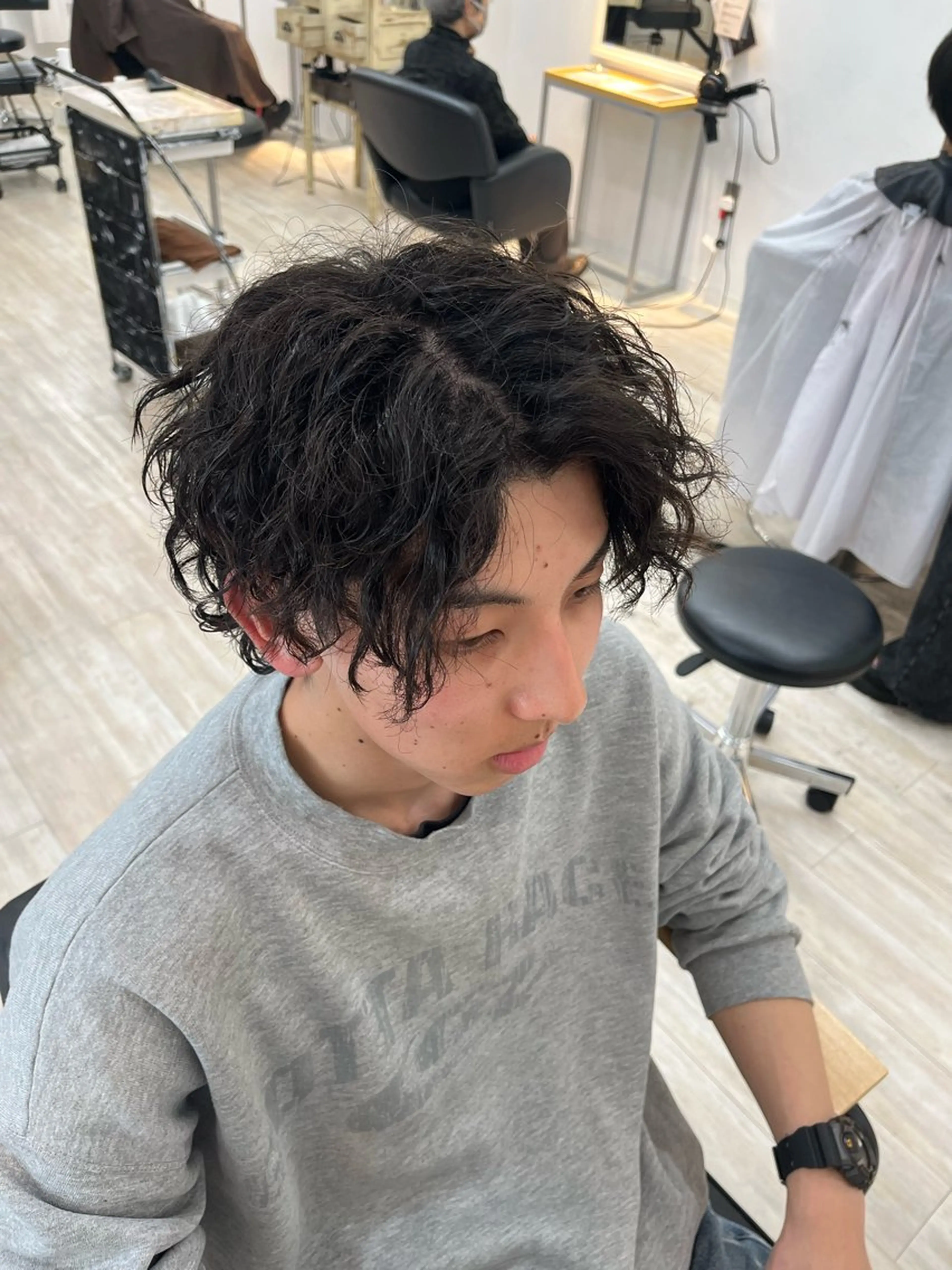 ショート パーマ メンズ メンズパーマ Utata literie所属・嵯峨 大地/パーマ/ ハード系/特殊系のヘアスタイル