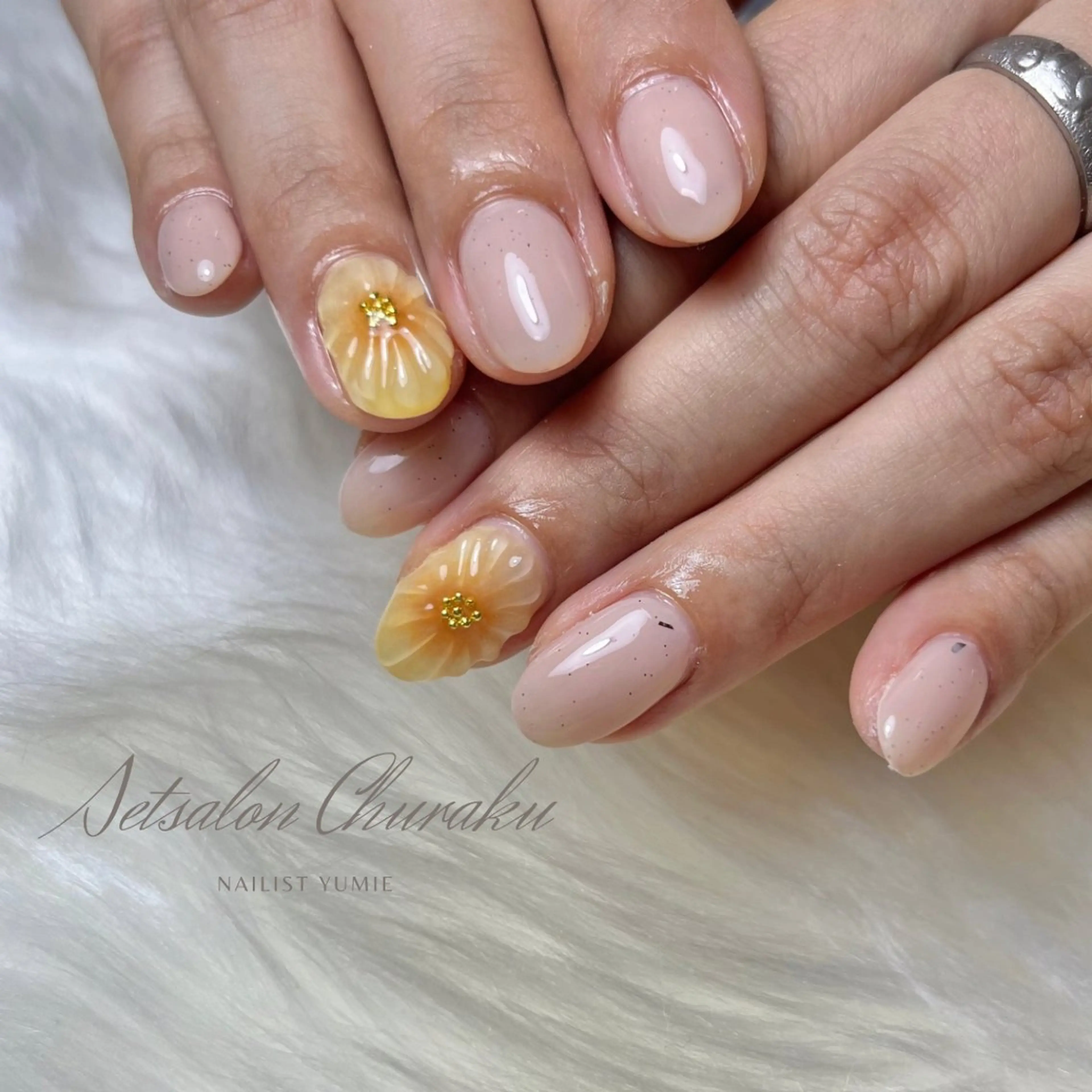 ネイル ぷっくりネイル ハンドネイル Setsalon Churaku Nailist Yumie所属・【沖縄市安慶田】 🤍Yumieのネイルデザイン