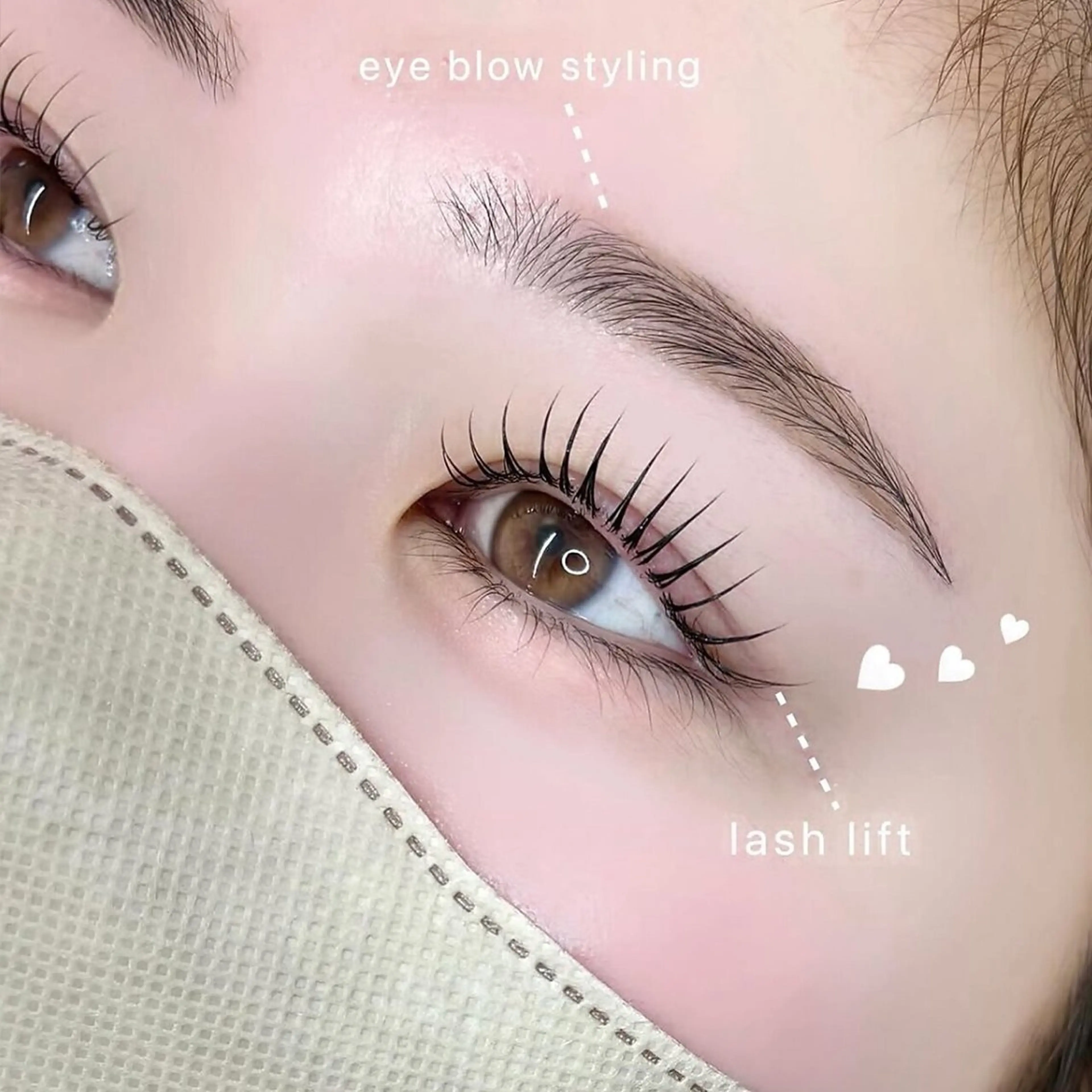 [練習モデルさん募集🔰] まつげパーマ+美眉スタイリング(Wax/間引き/メイク込)の写真