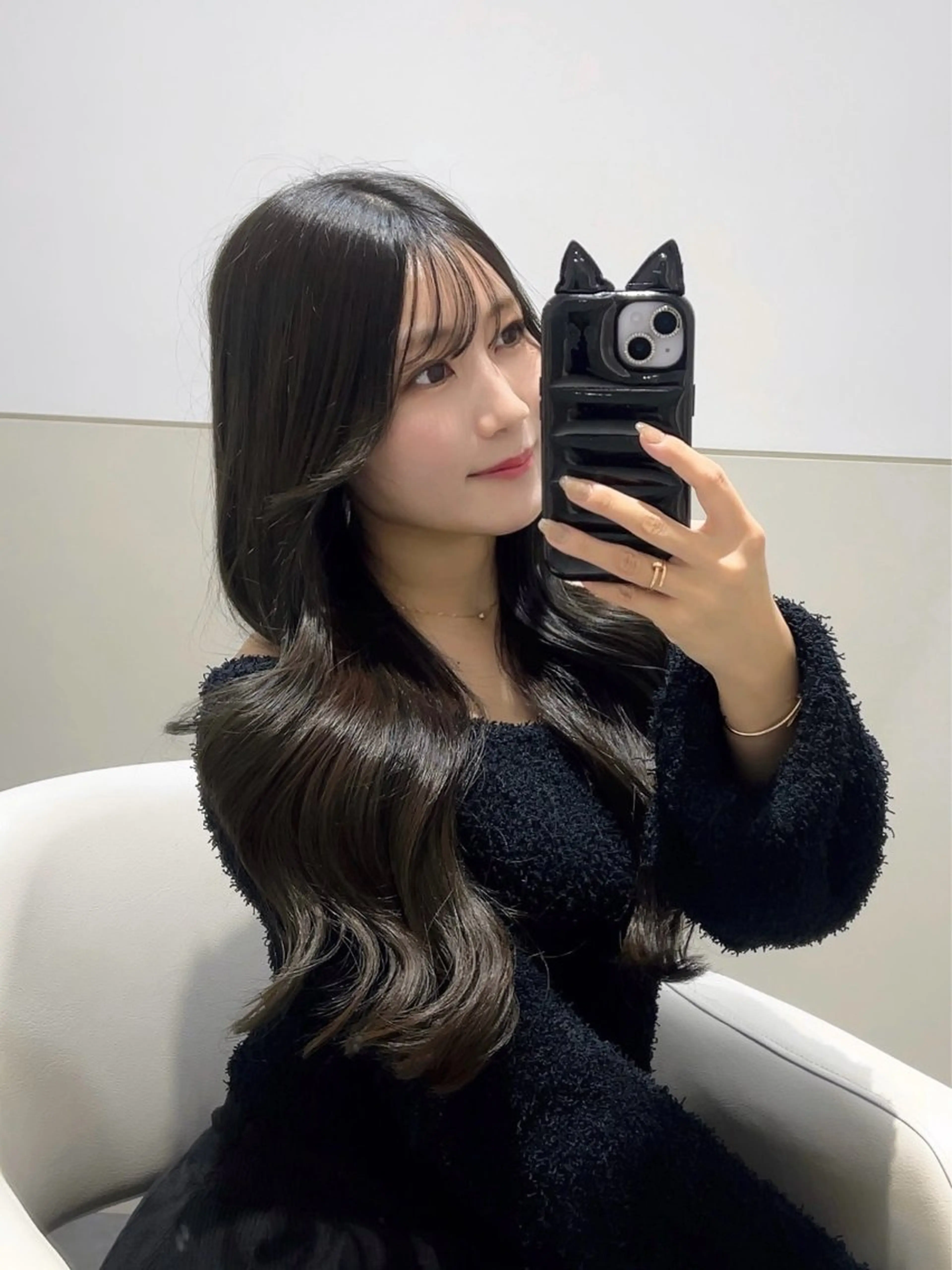 ロング カラー 透明感カラー レイヤーカット カット ヘアカラー トリートメント 🩷韓国ヘア/ヨシン モリ🩷Maikaのヘアスタイル