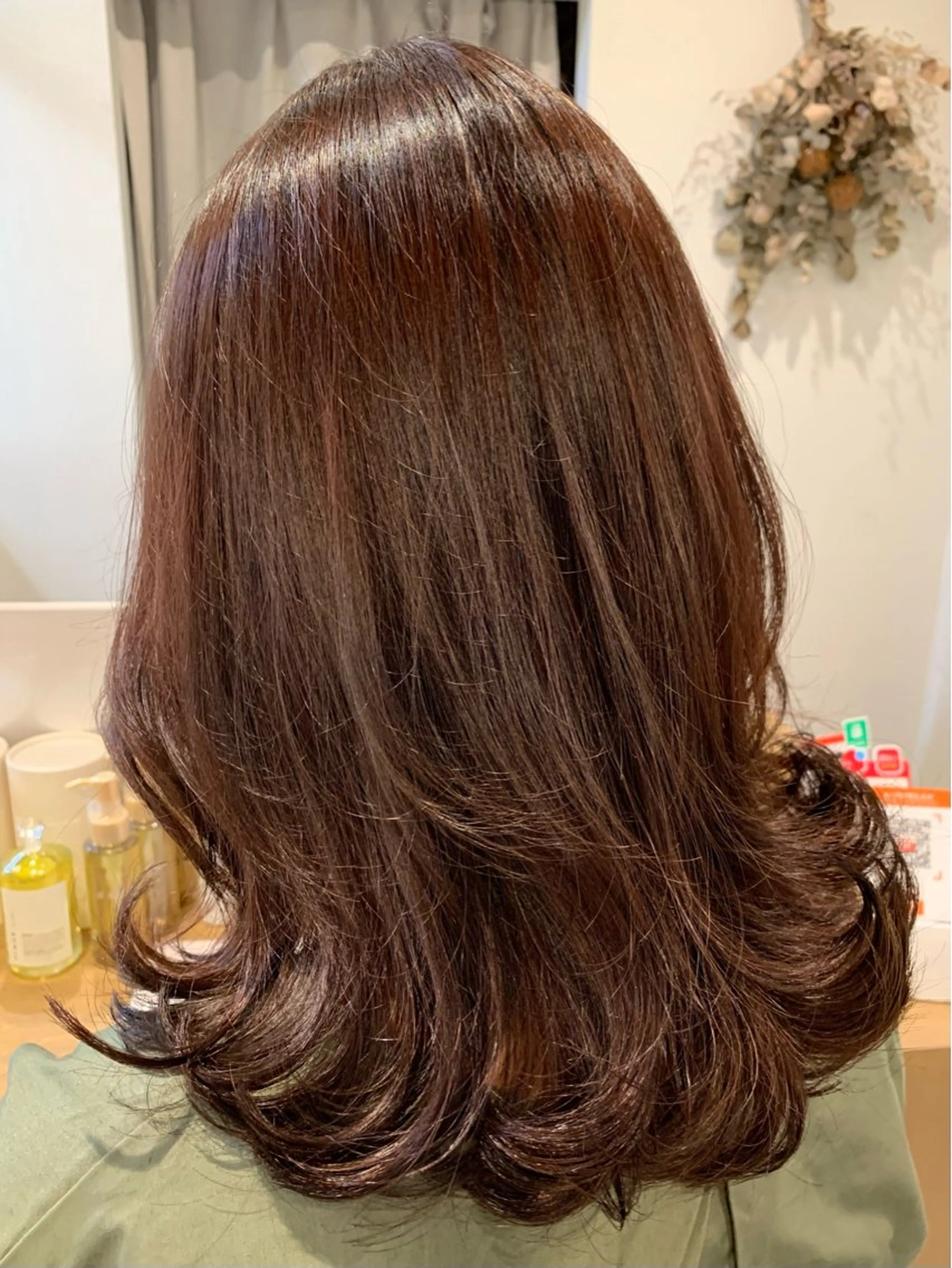 ミディアム ボブ くびれヘア カット 髪質改善/艶髪カラー 関野文也のヘアスタイル