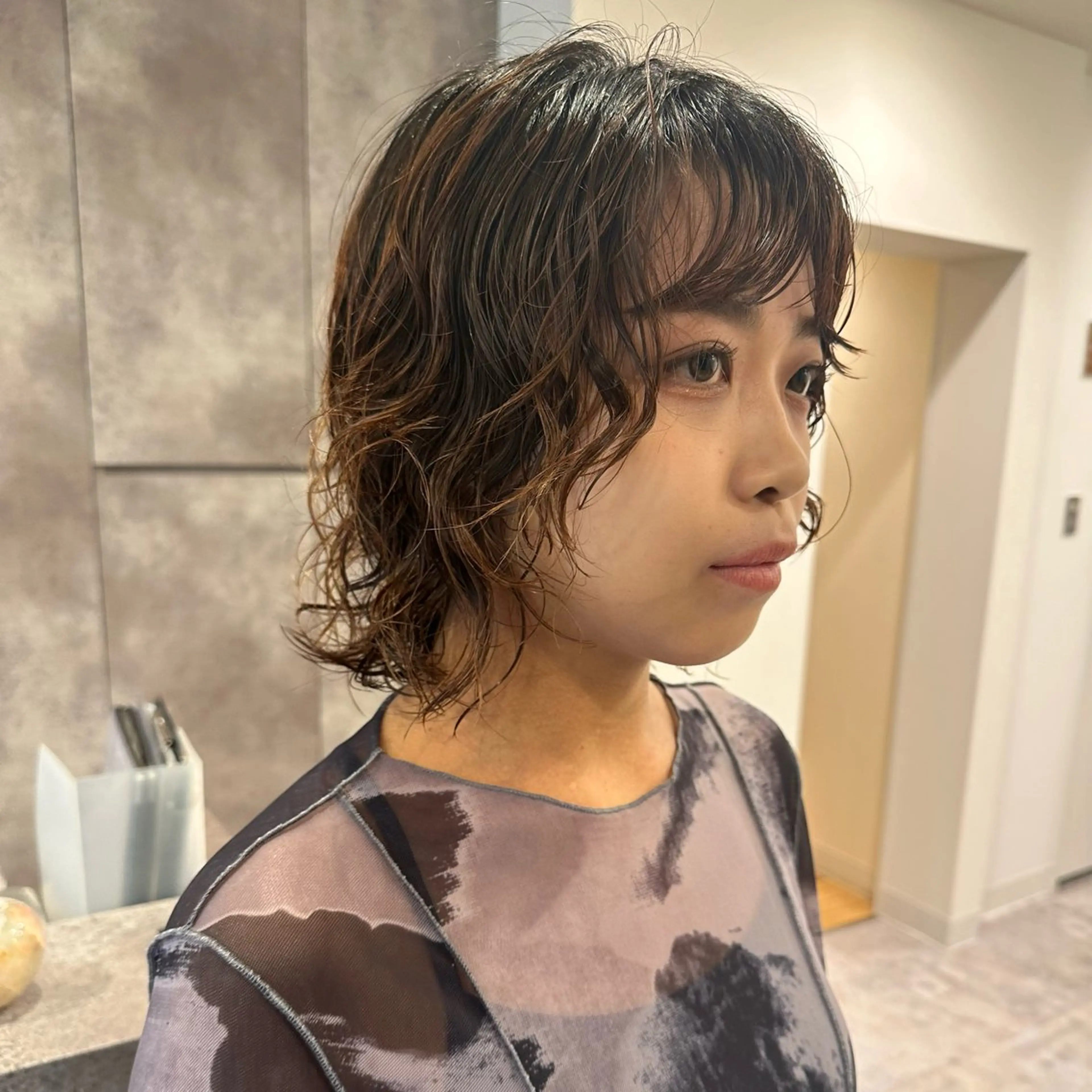 ショート パーマ カット パーマ lelu所属・lelu / 佐々木のヘアスタイル