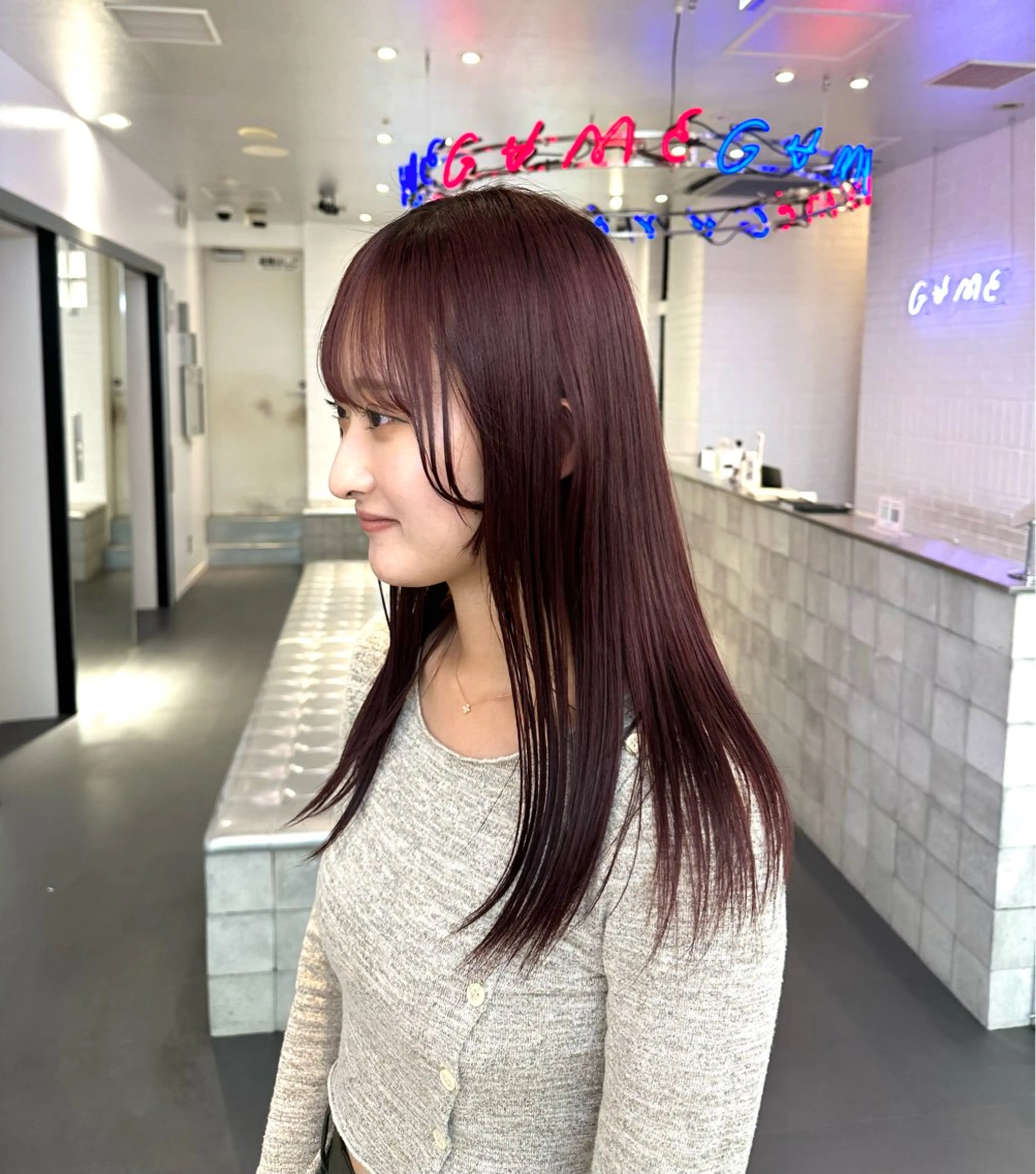 ミディアム カラー カット ヘアカラー 🌈ベージュ艶髪🌈 ボブ/ユウトのヘアスタイル