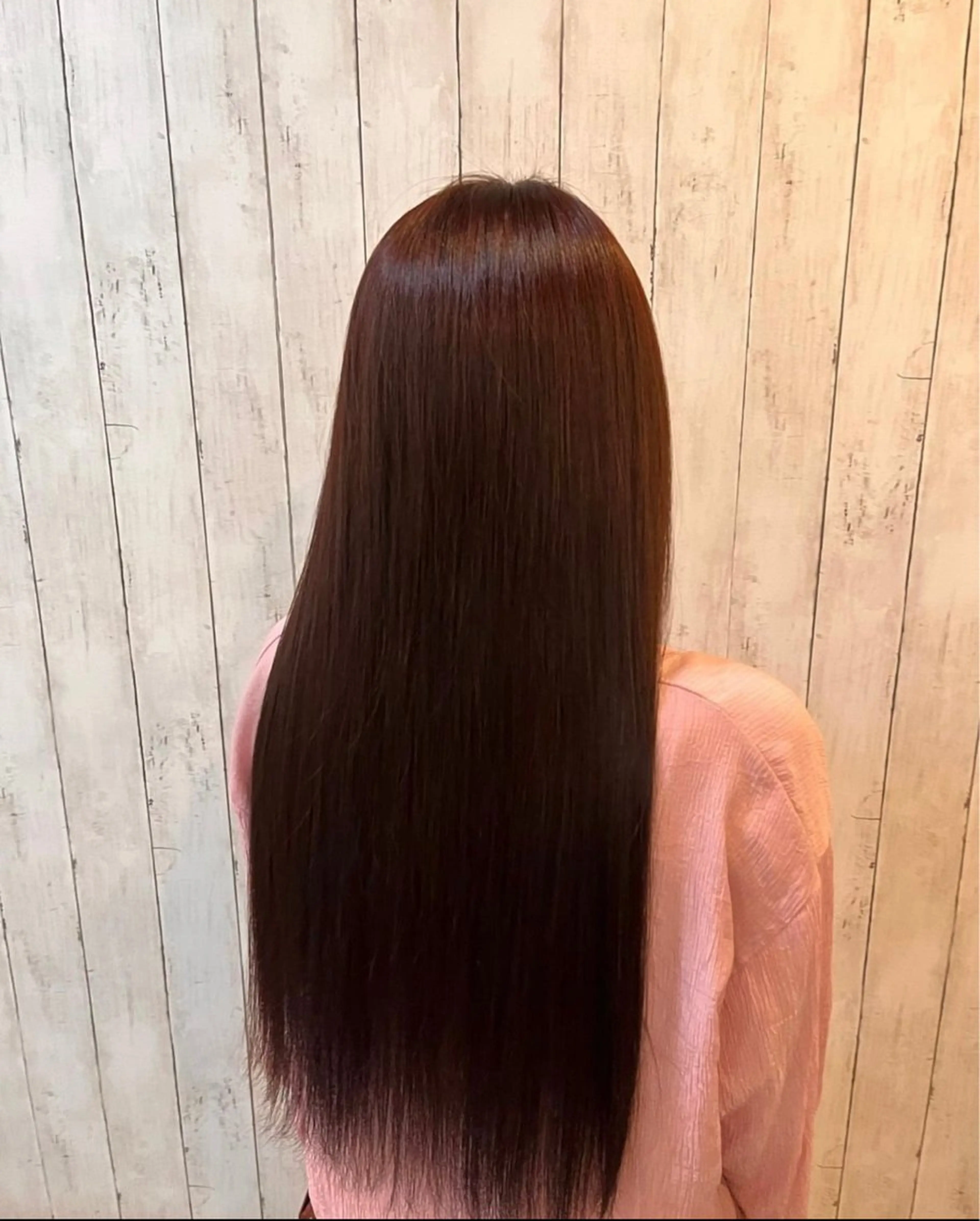 ロング カラー ブリーチ ブラウンカラー ブリーチなしカラー ピンクカラー レッドカラー Cecil hair JR尼崎店所属・JR尼崎店 村田 優真のヘアスタイル