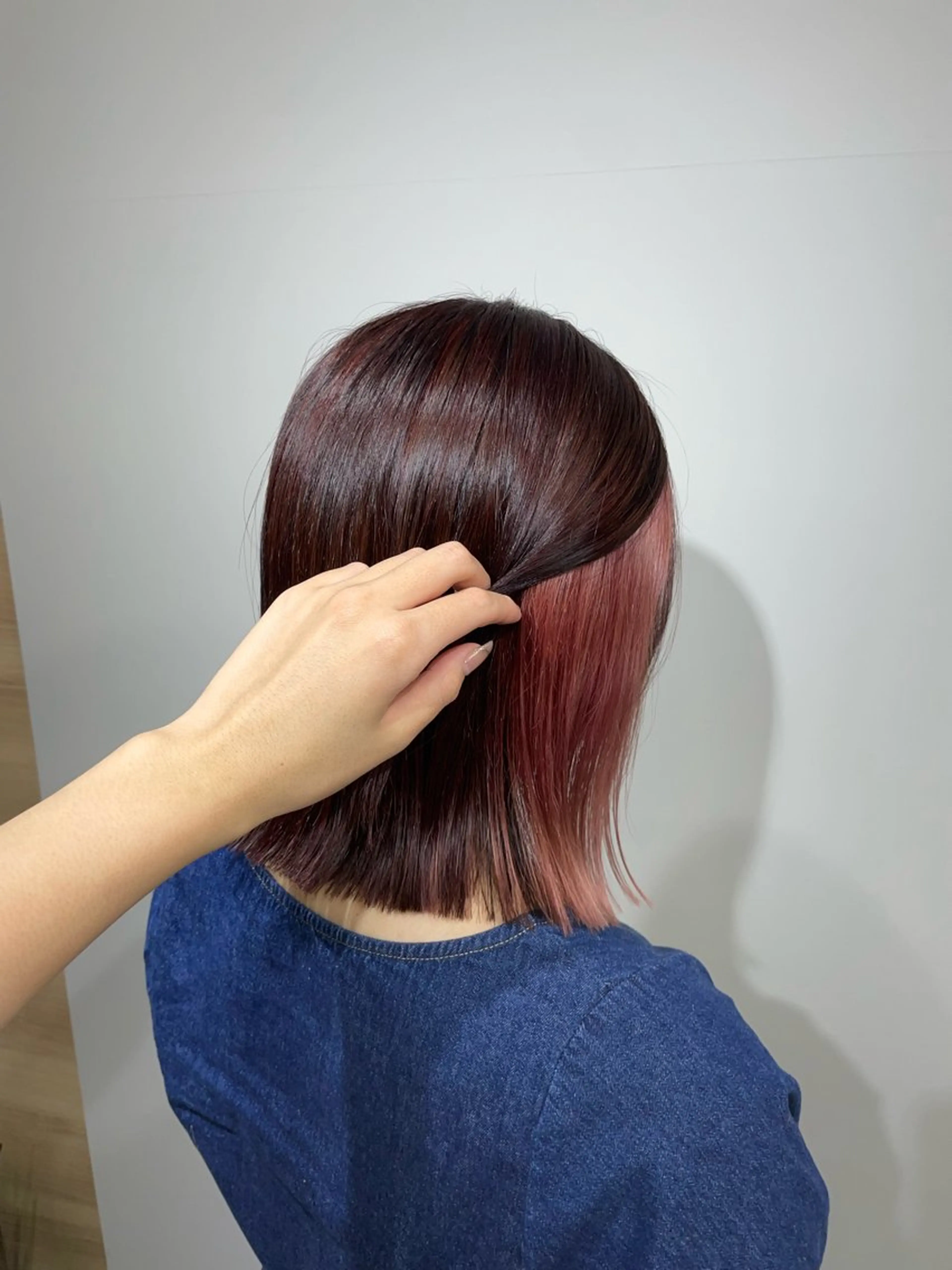 ミディアム カラー ヘアカラー トリートメント ヘアセット 💎門奈💎髪質改善 /透明感カラーのヘアスタイル