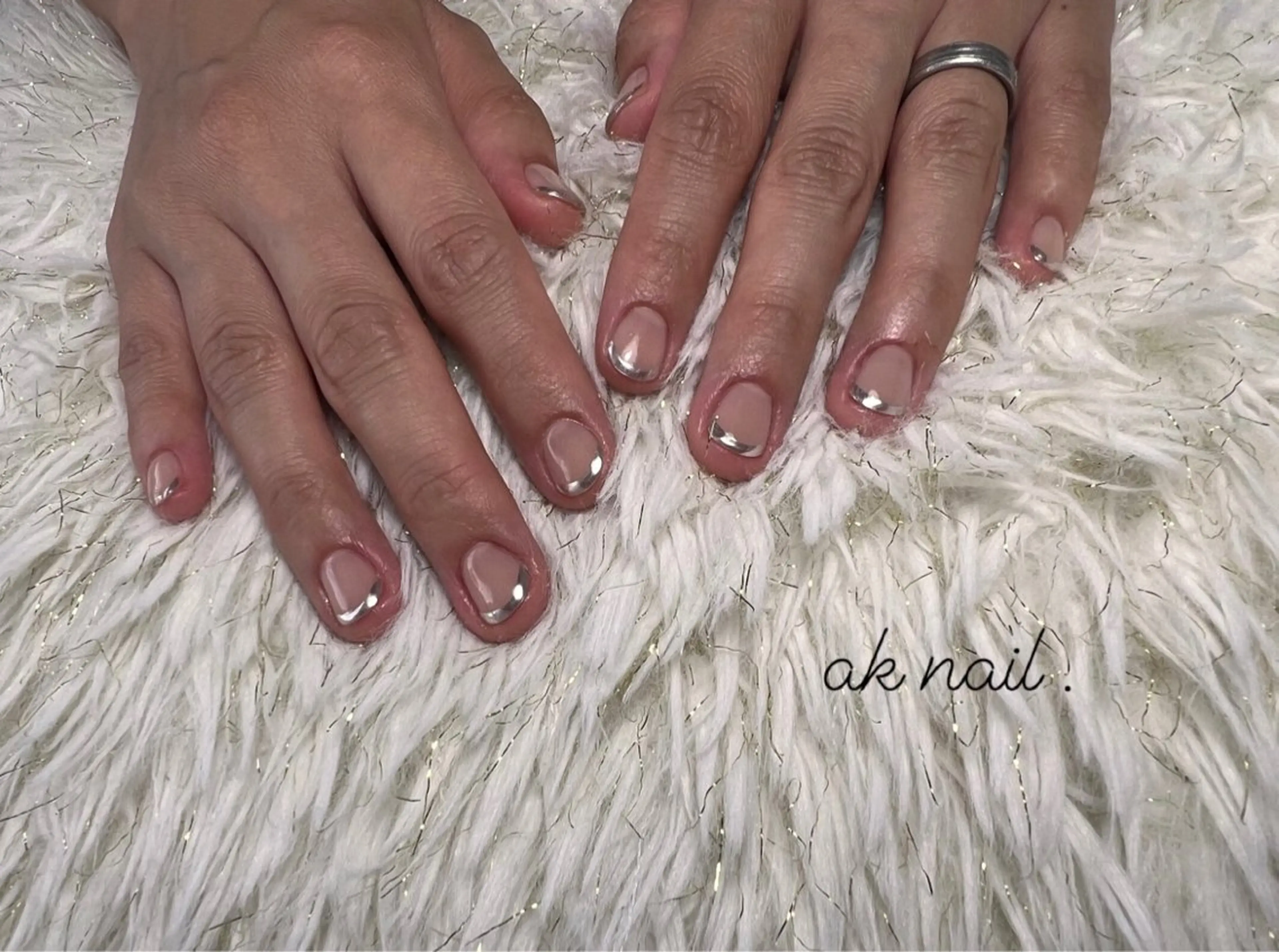 ショート ネイル ハンドネイル ak nail .のネイルデザイン