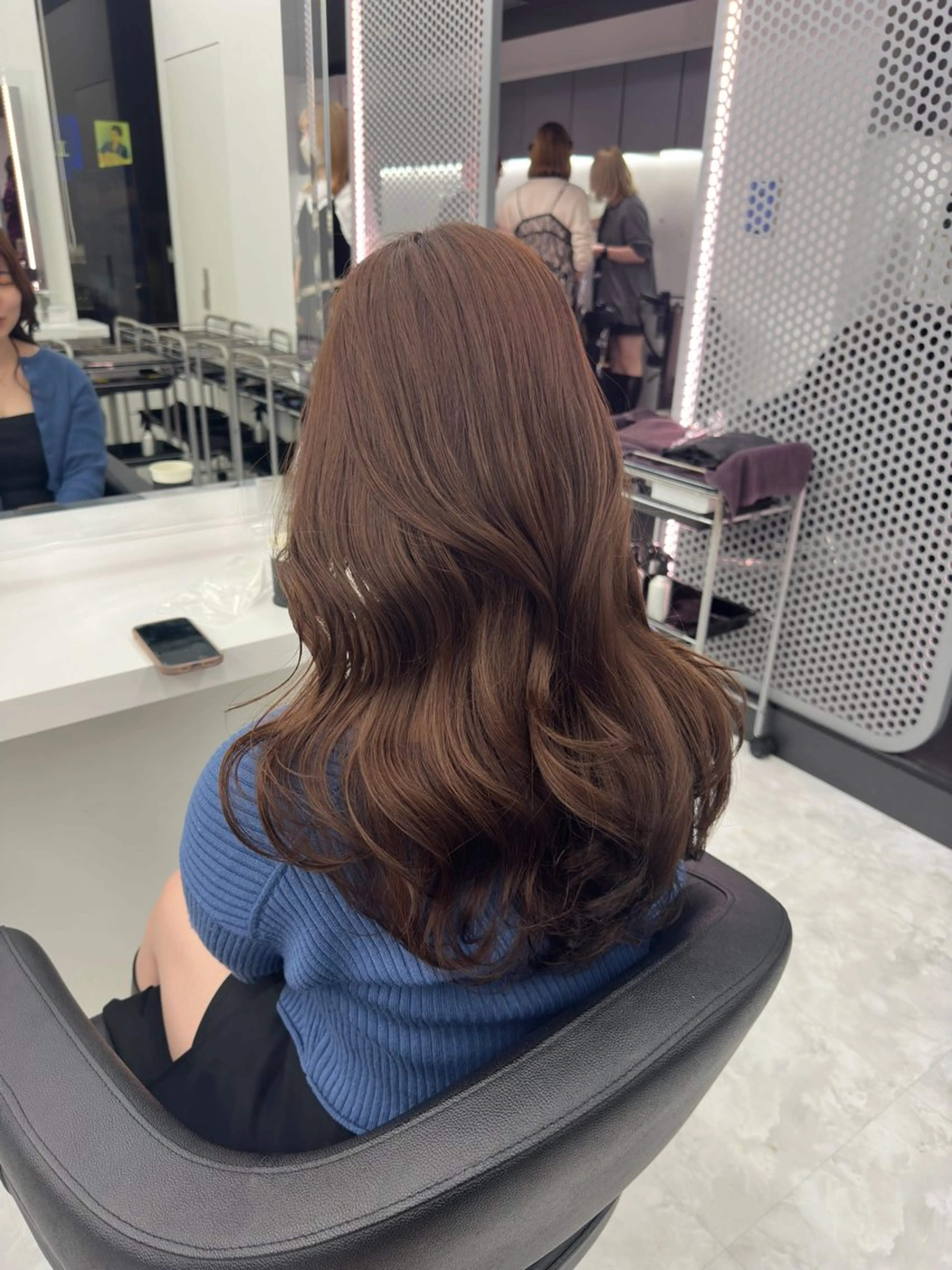 ロング カラー パーマ ヘアアレンジ メンズ キッズ ♥️韓国ヘア レイヤー♥️ゆりのヘアスタイル