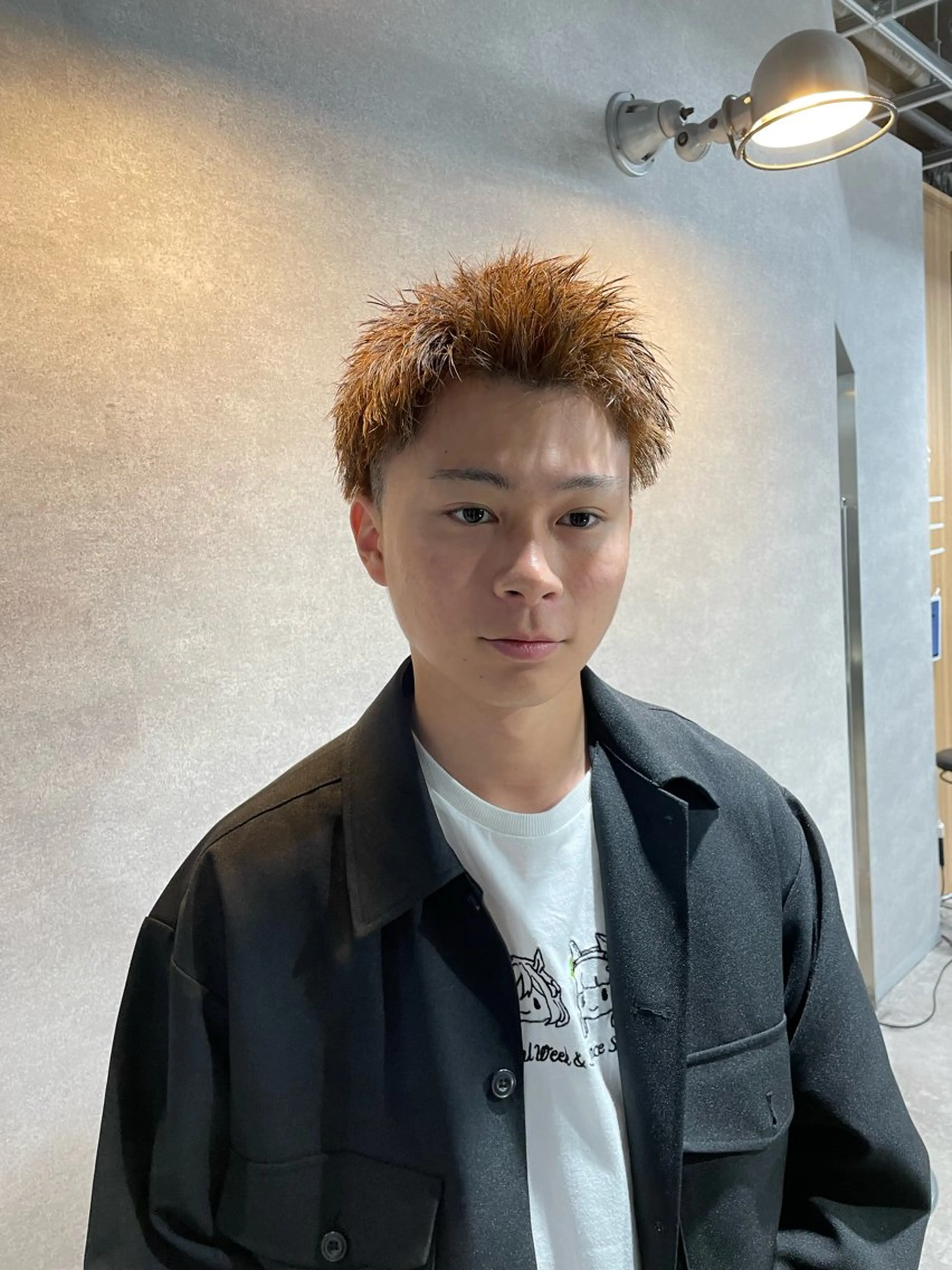 ショート カラー メンズ スパイキーショート ショートヘア カット ヘアカラー 垢抜けハイトーン☀/ 笑顔の美容師/しゅんのヘアスタイル