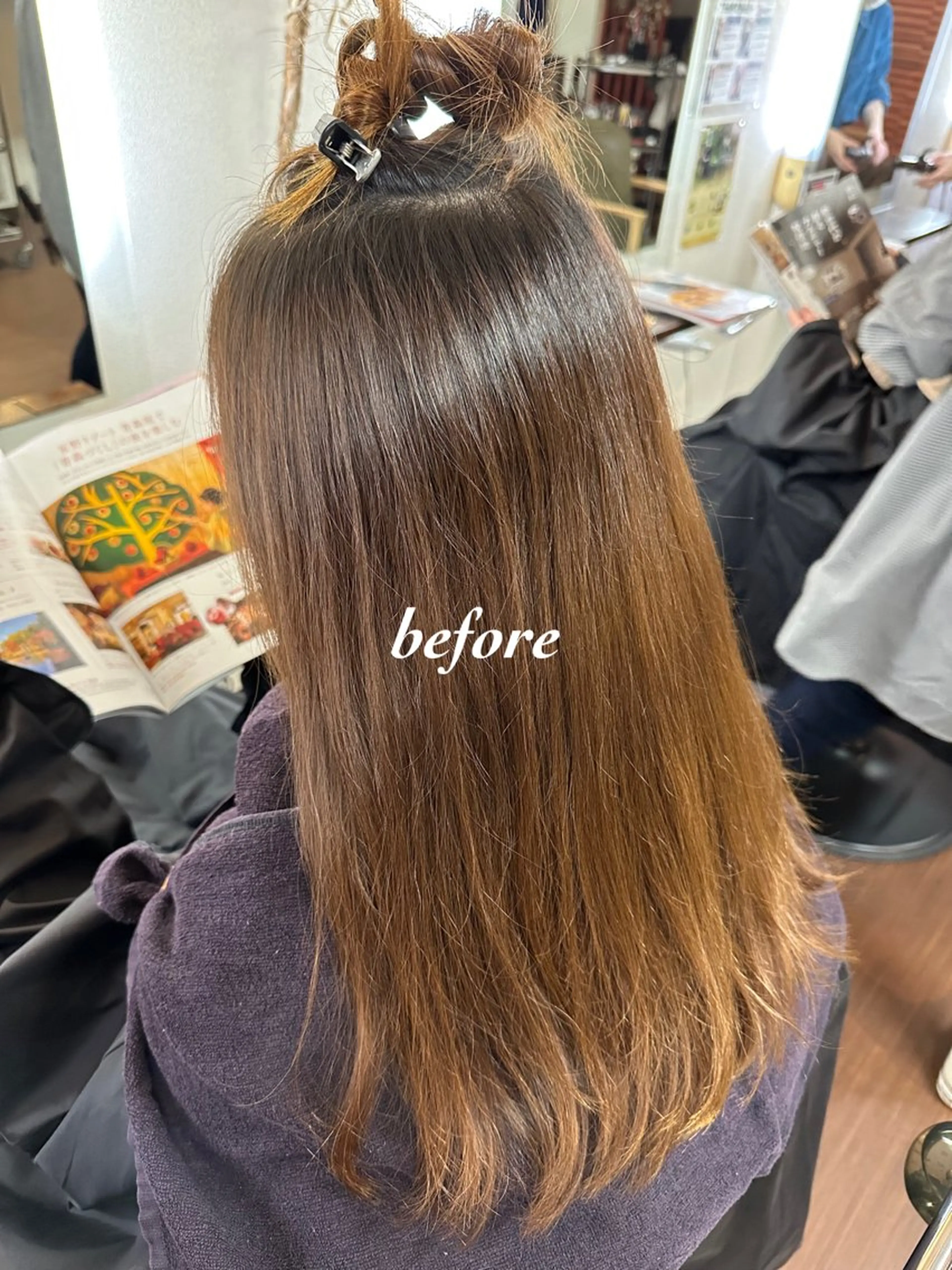 ロング カラー カット ヘアカラー Glanzhair 🫧‪菊池柊真🫧のヘアスタイル