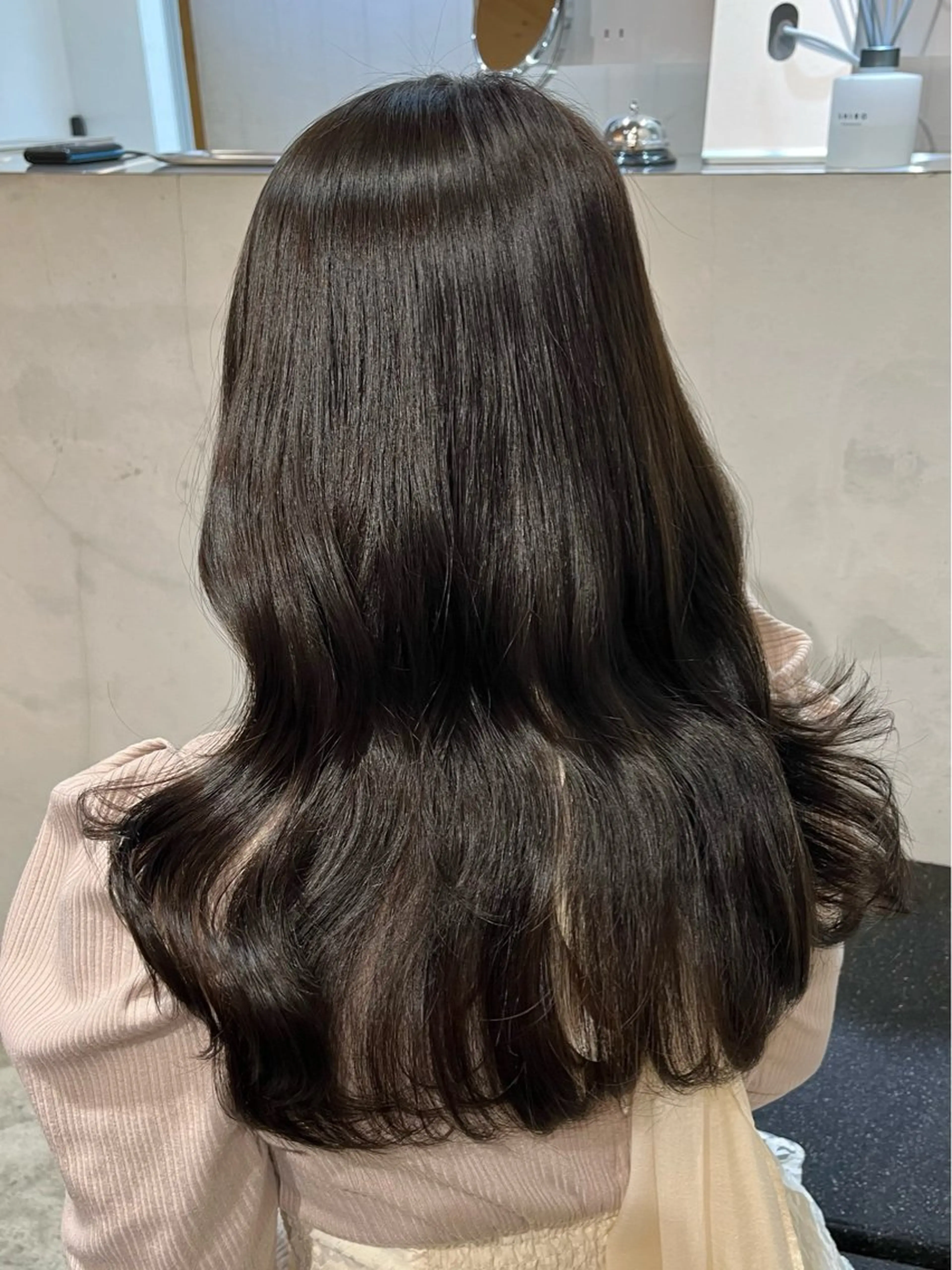 セミロング カラー ヘアアレンジ ベージュカラー 透明感カラー グレージュ オリーブグレージュ オリーブグレー カット ヘアカラー 🫧透明感カラー/ ナルハ🫧のヘアスタイル