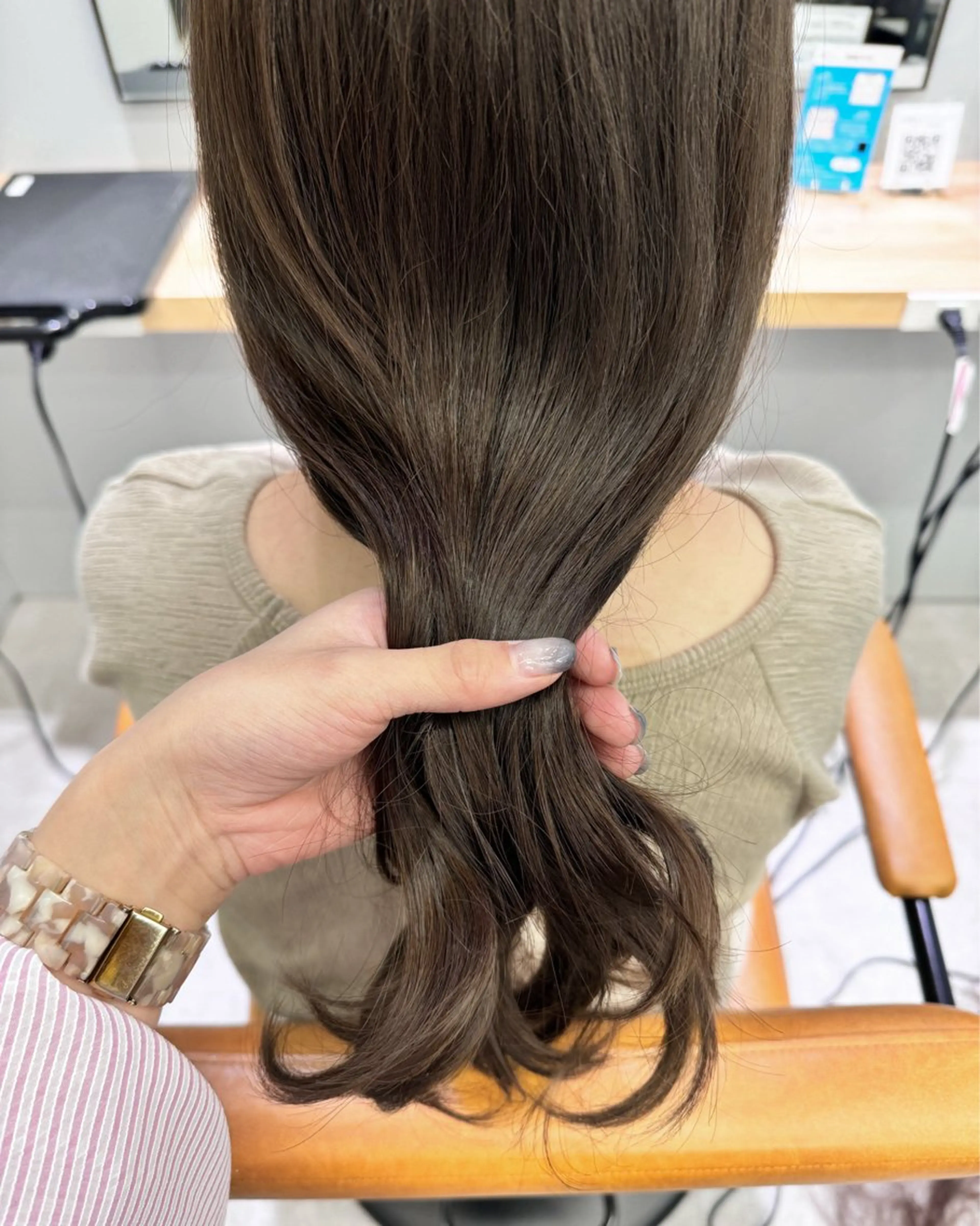 ロング カラー カット ヘアカラー トリートメント 門野 優羽のヘアスタイル