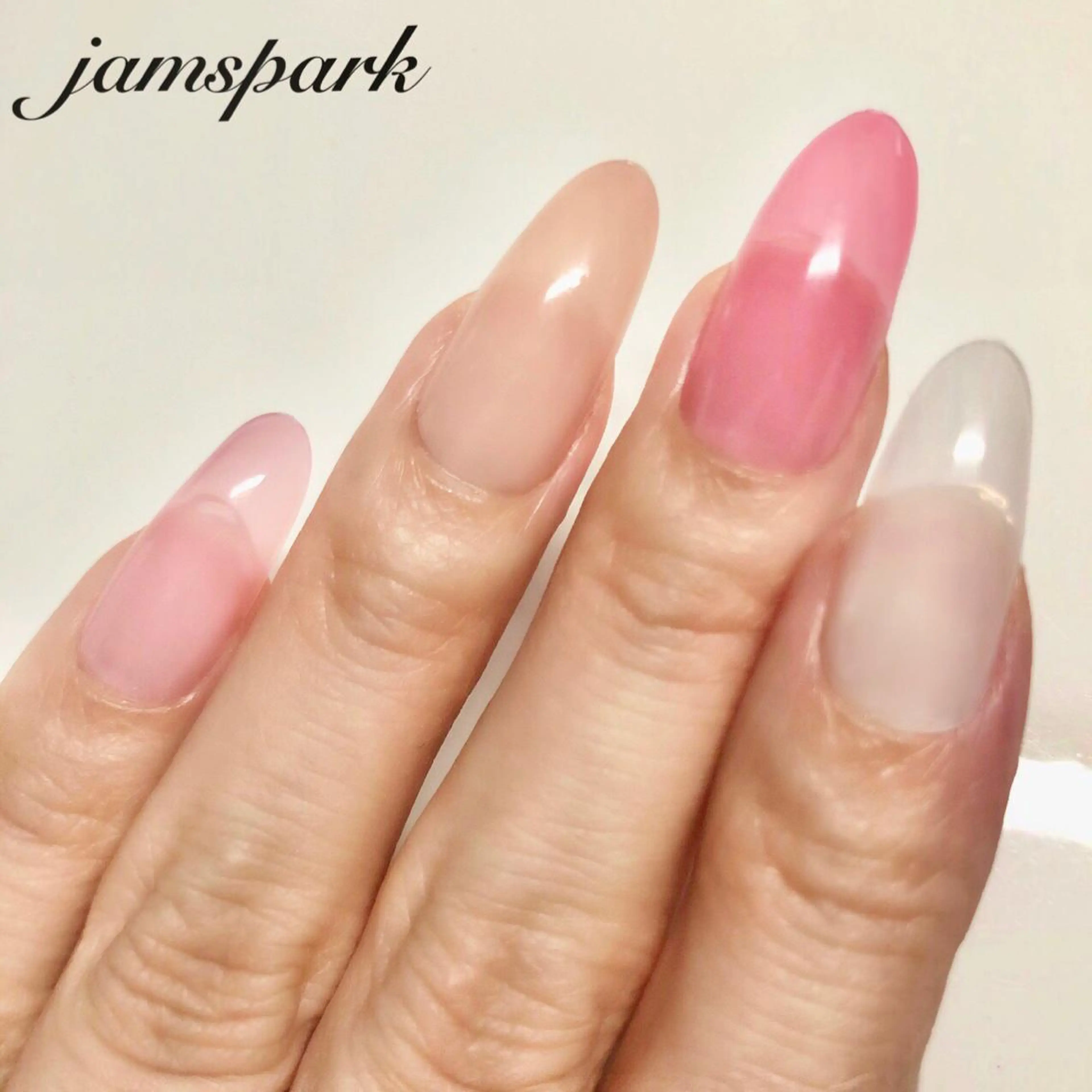 ネイル 長さ出し ジェルネイル ネイルチップ jamspark ✨のネイルデザイン