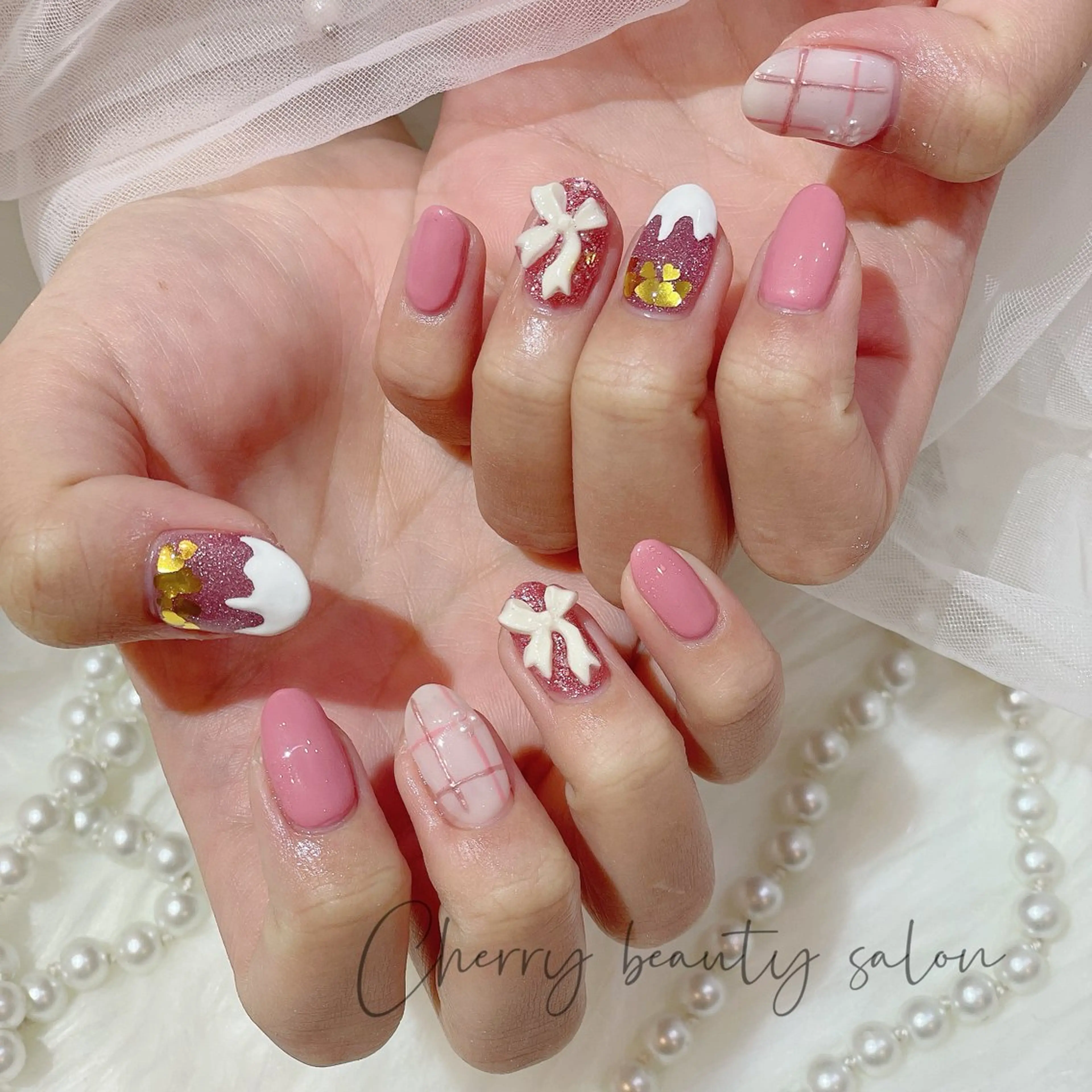 ネイル ハンドネイル ハンドケア SAKURA 🍒のネイルデザイン