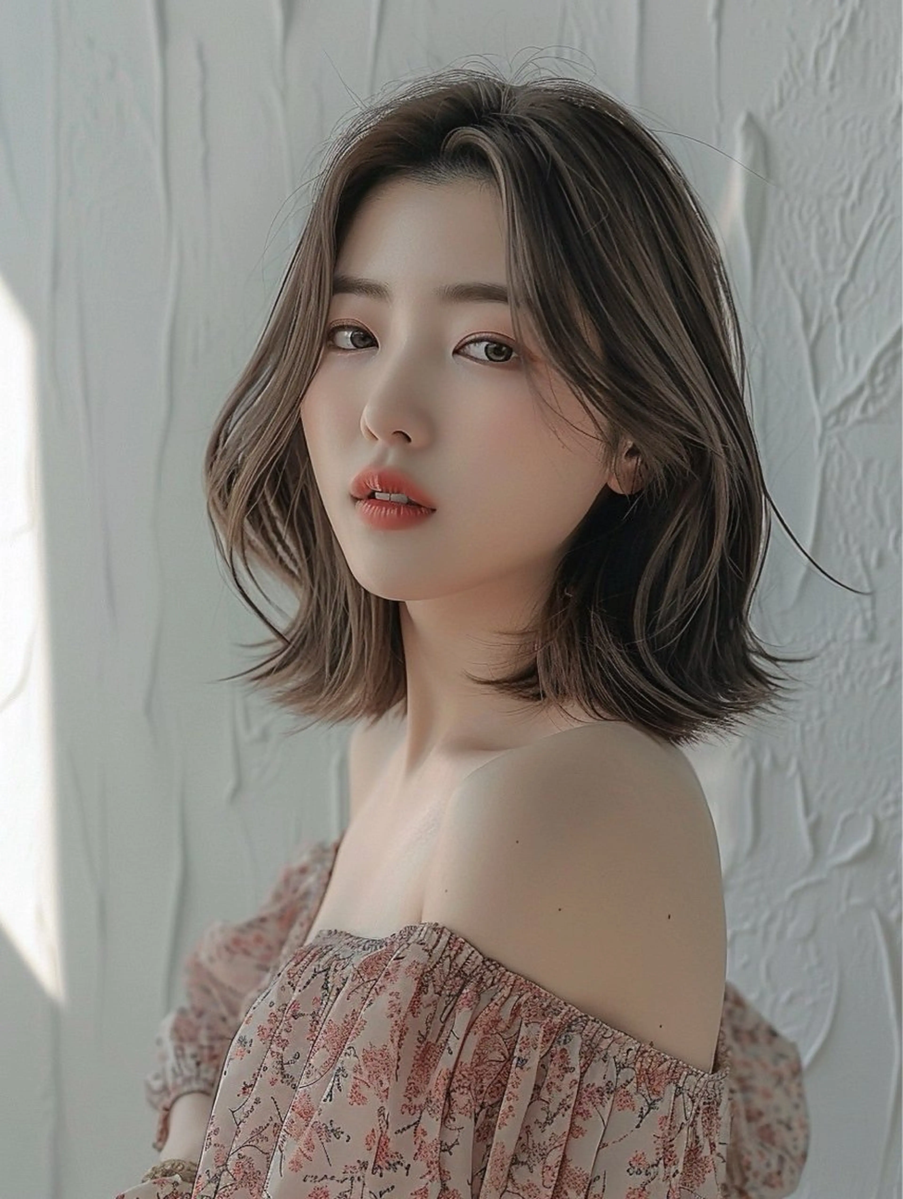 ミディアム カラー ヘアアレンジ みのり 《BASE.》のヘアスタイル