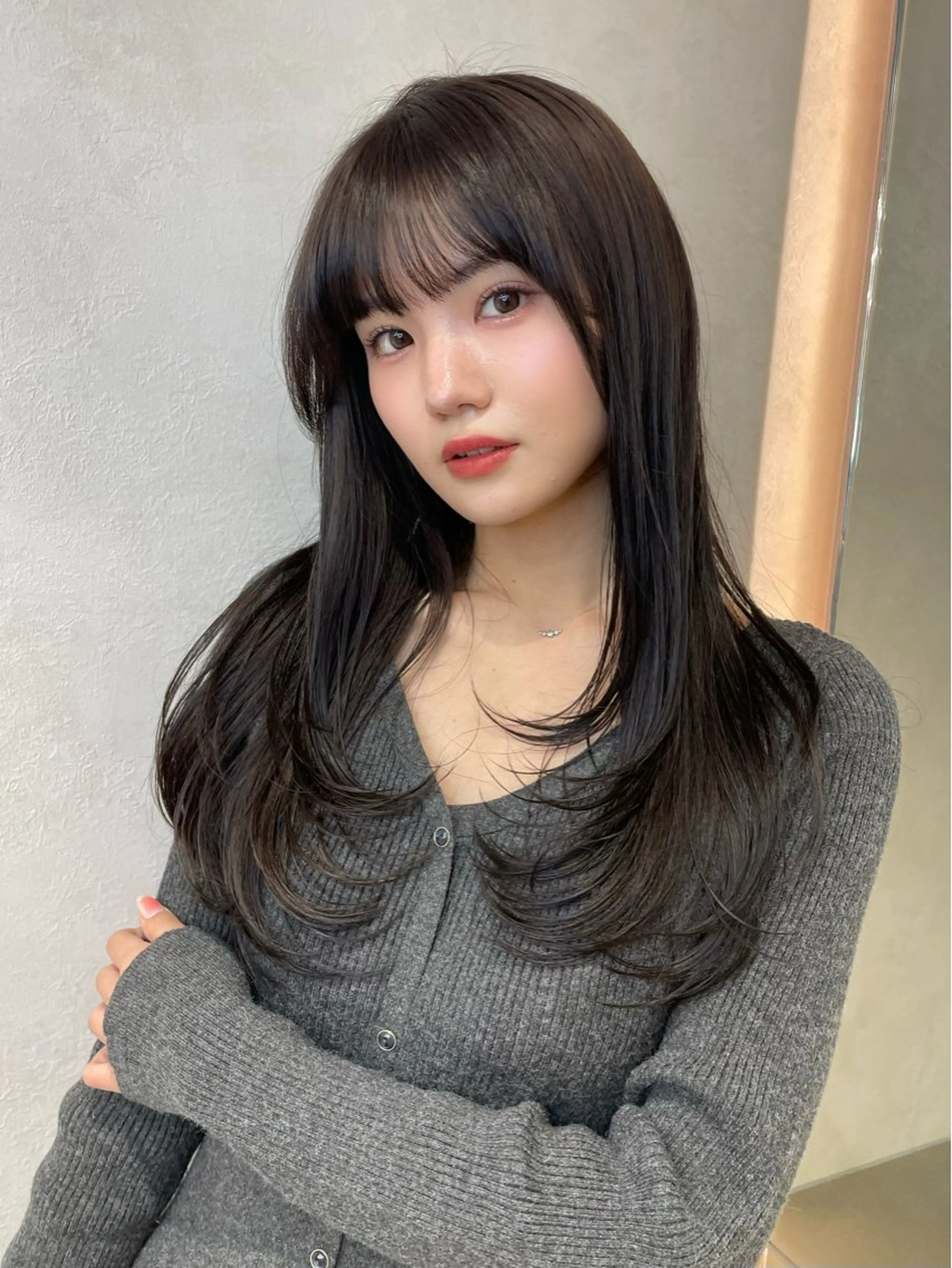 ロング カラー ロンド　ウル所属・レイヤー/縮毛矯正⭐ 特化美容師のヘアスタイル