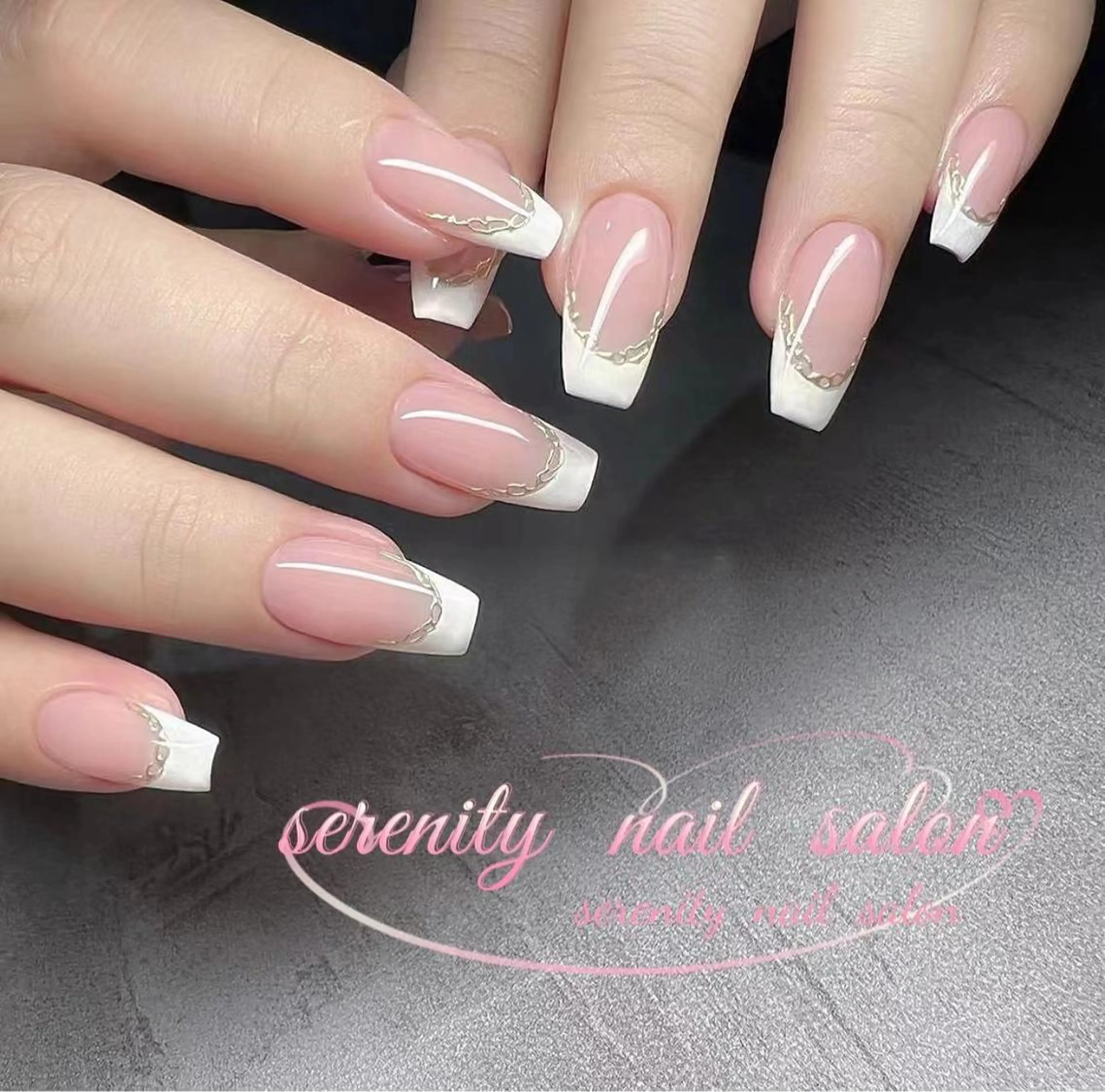 ネイル ハンドネイル ハンドケア ✨Serenity ワンホンネイルのネイルデザイン