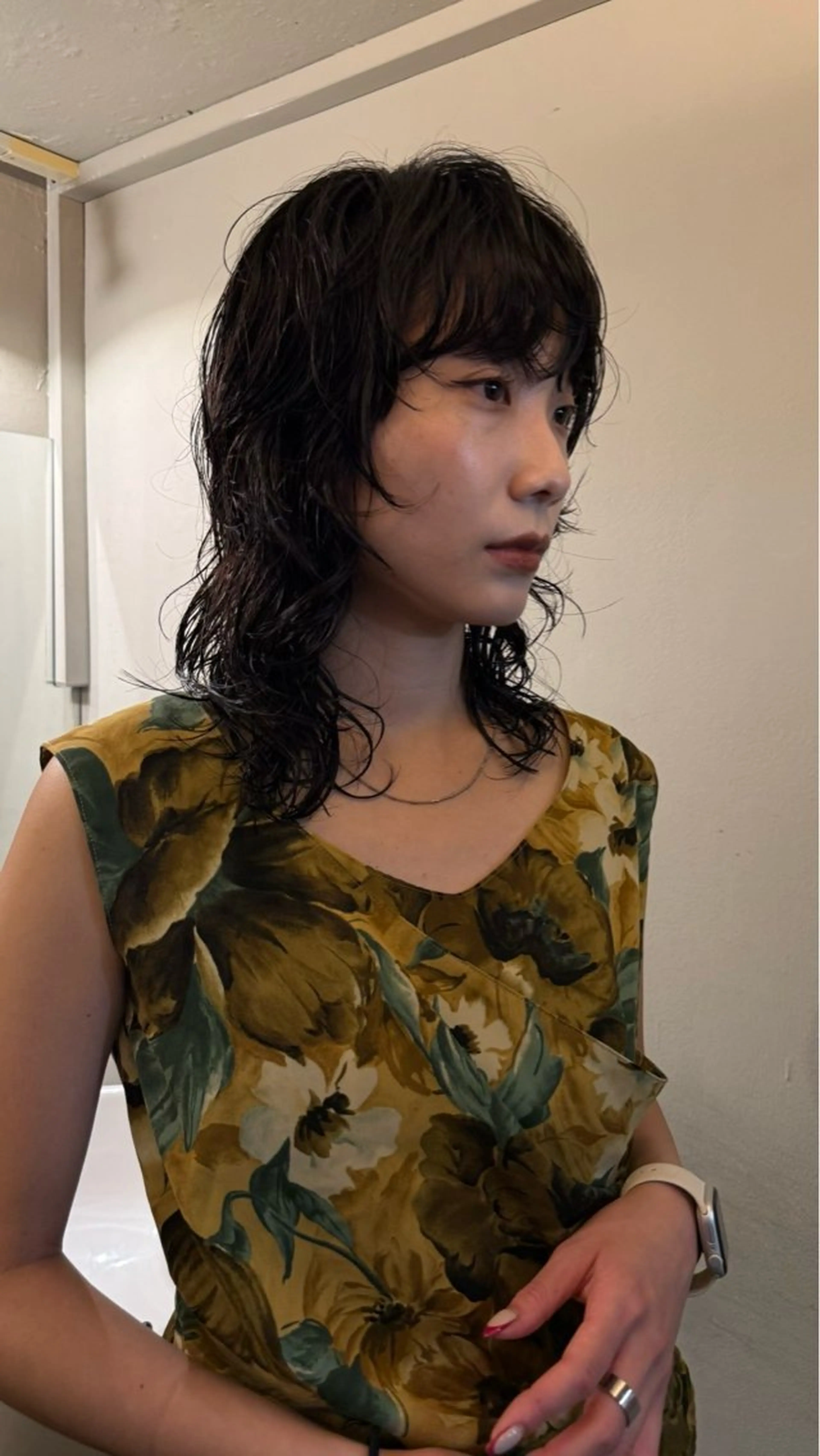 セミロング カット パーマ トリートメント 似合わせカラー/パー マ　🫧kotoneのヘアスタイル
