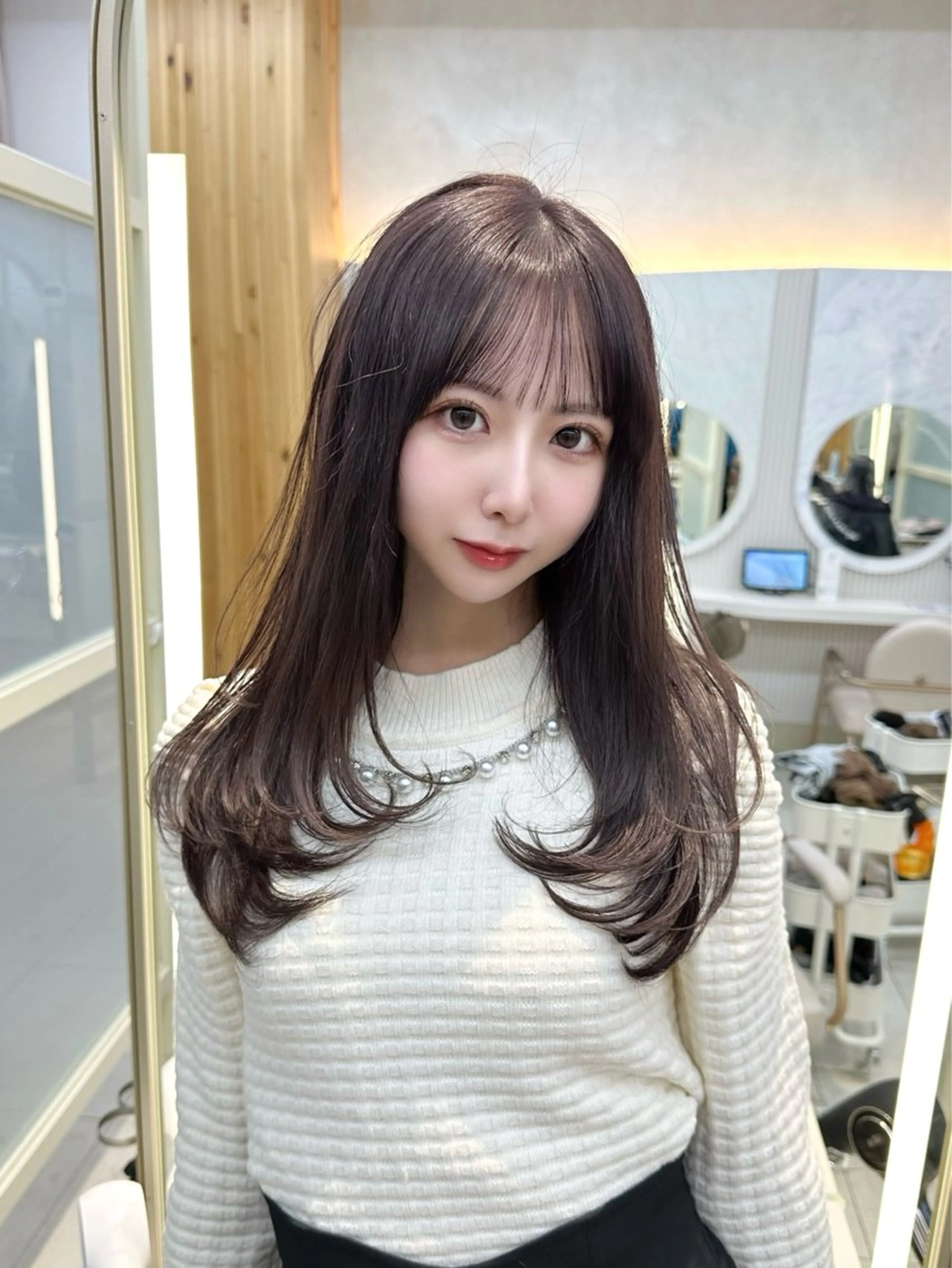 ミディアム カラー カット ヘアカラー トリートメント 🇰🇷韓国風くびれ ヘア🇰🇷中村優大のヘアスタイル