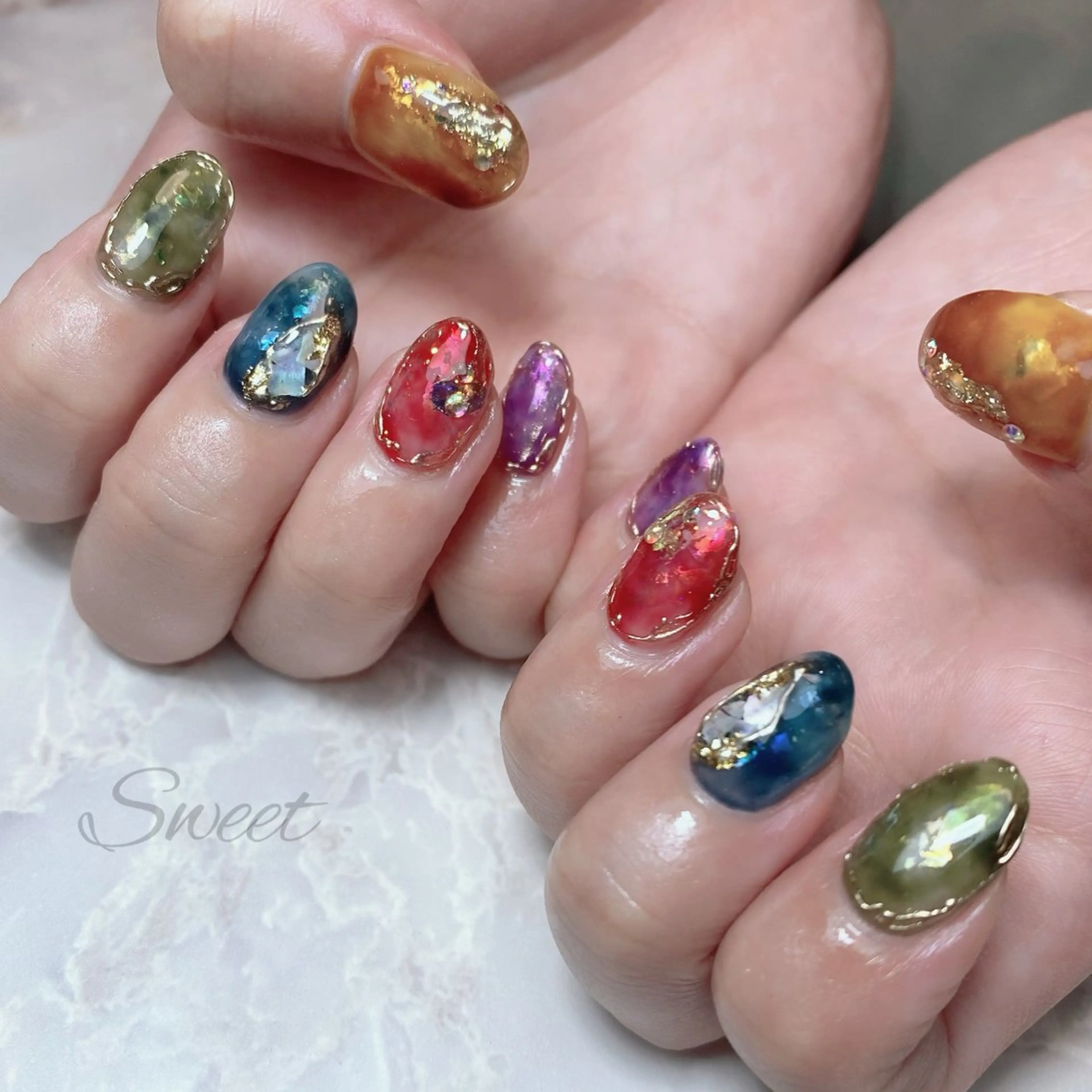 ネイル sweet 仲野陽子のネイルデザイン