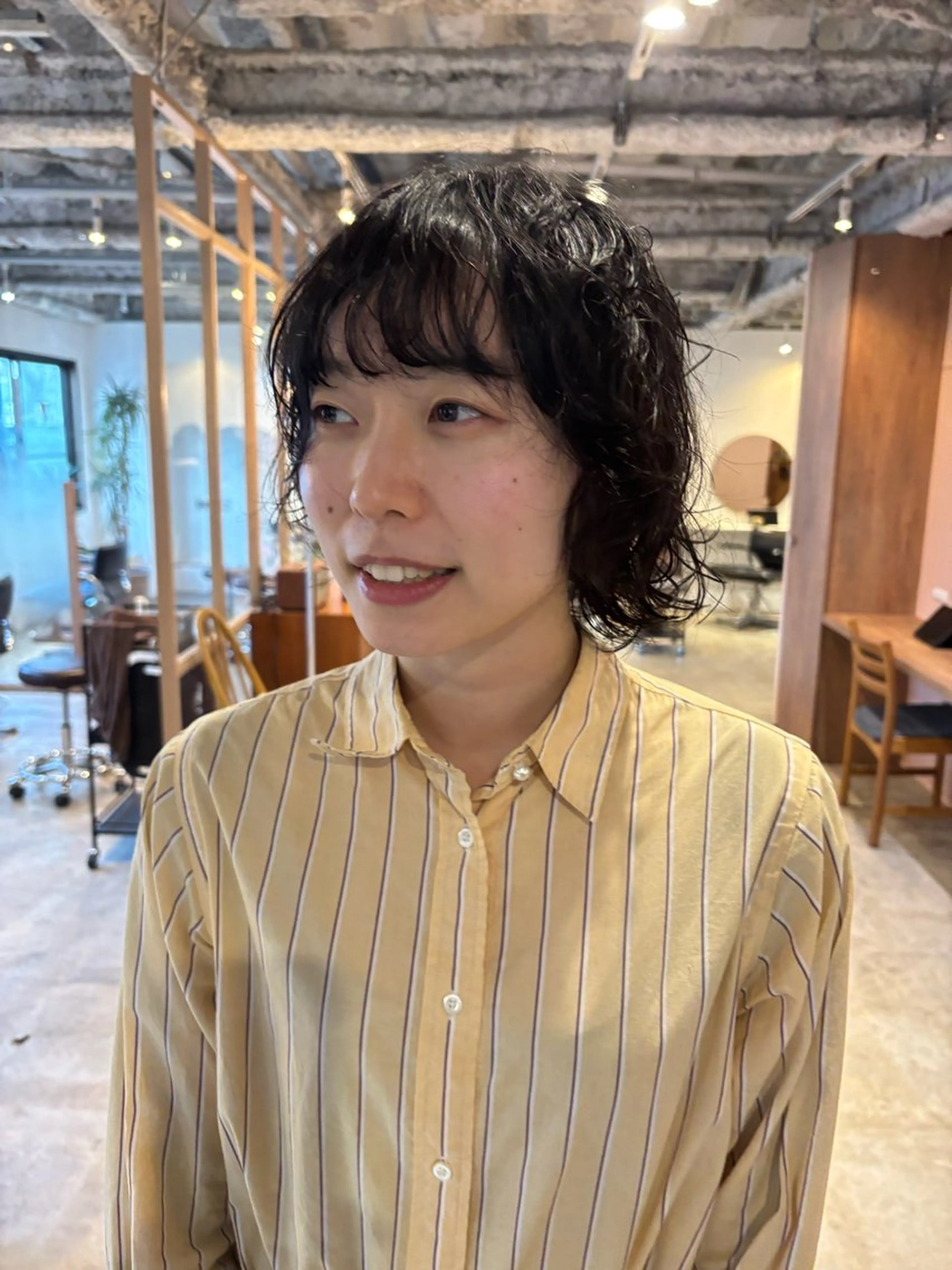 ショート パーマ カット パーマ トリートメント Hayashi Shioriのヘアスタイル