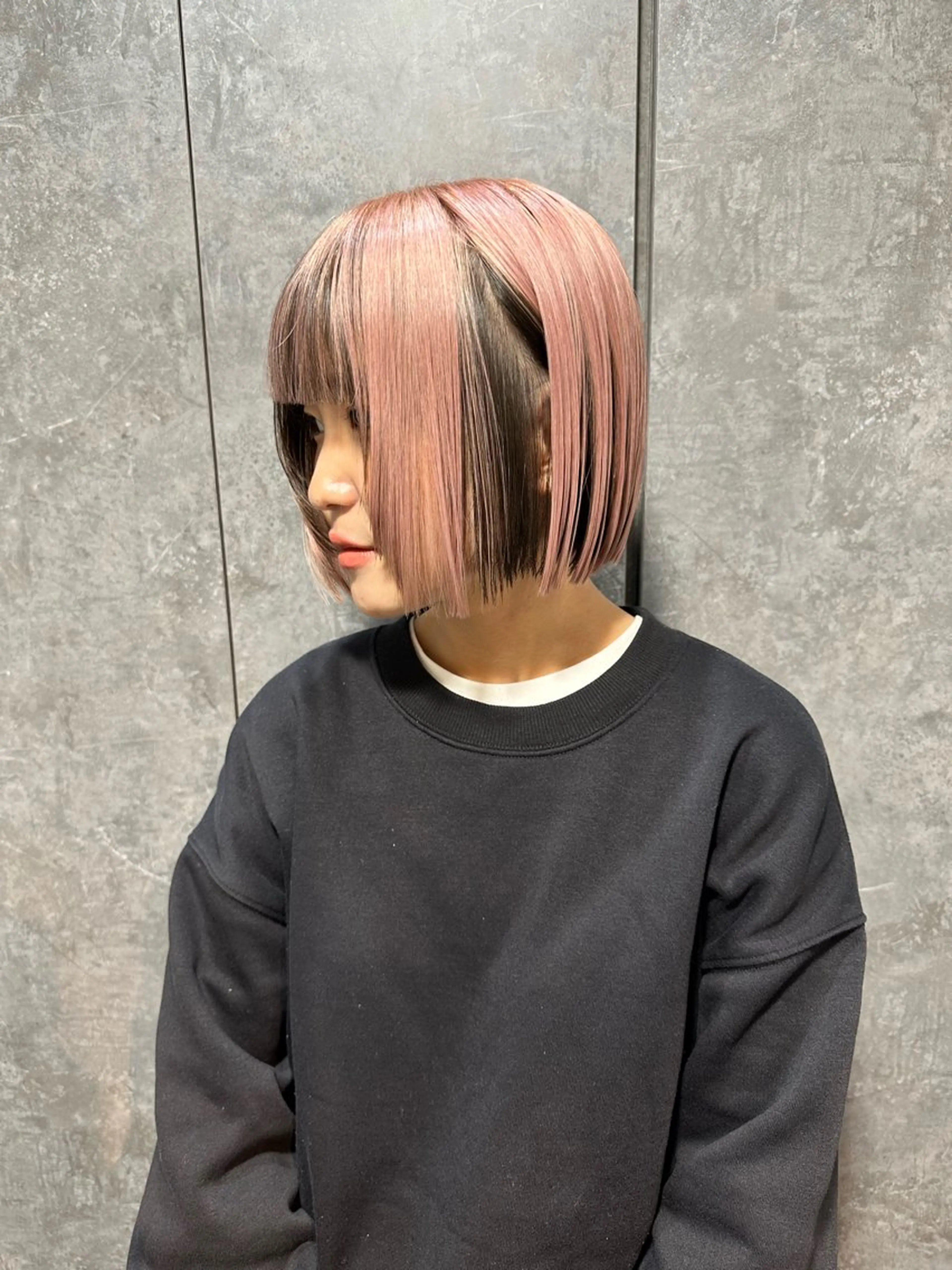 ミディアム カラー カット ヘアカラー トリートメント ワンホンヘア ケラチン/Kaitoのヘアスタイル