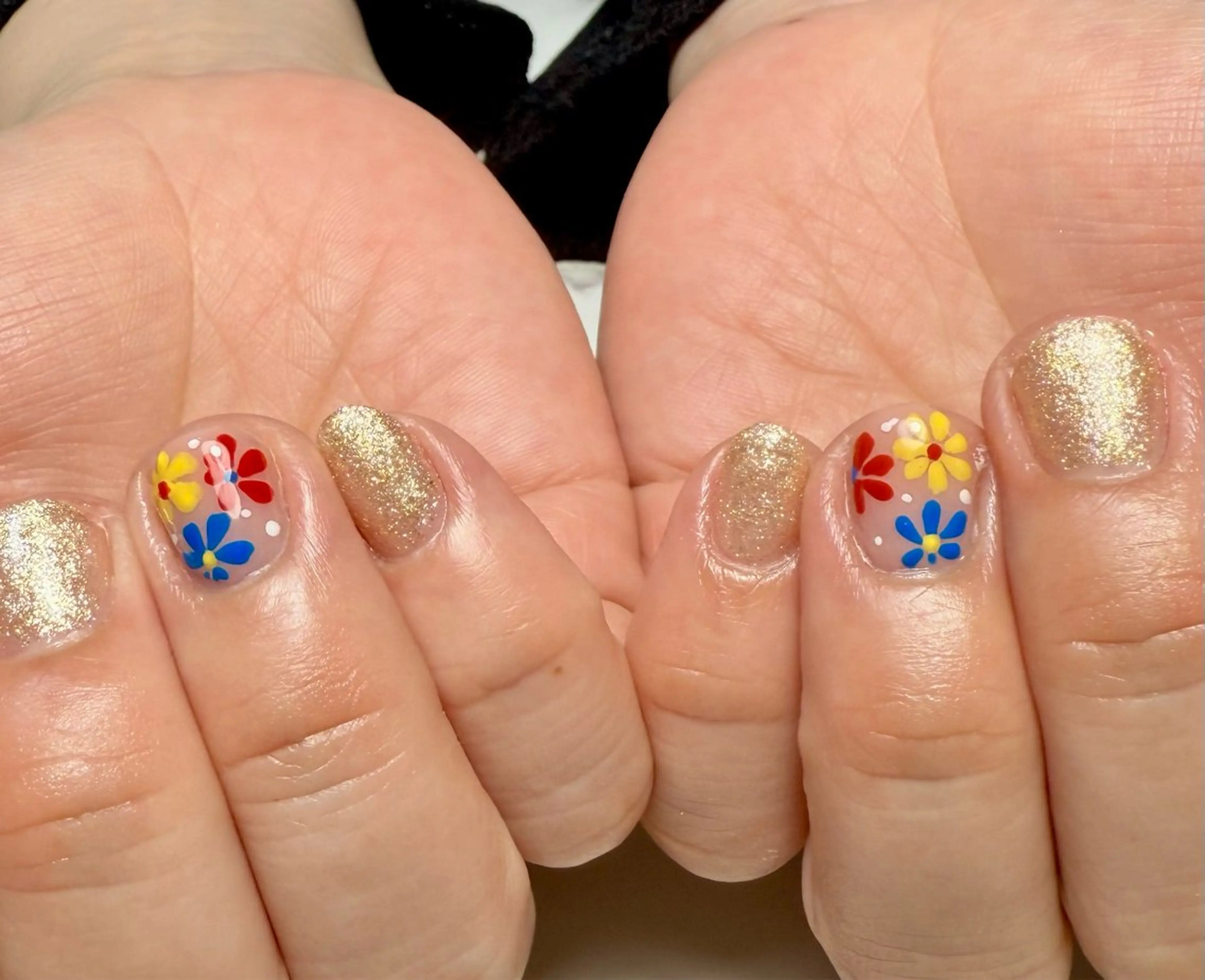 ネイル アートネイル チークネイル フレンチネイル 氷ネイル・うるうるネイル キラキラネイル M.N_ nailのネイルデザイン