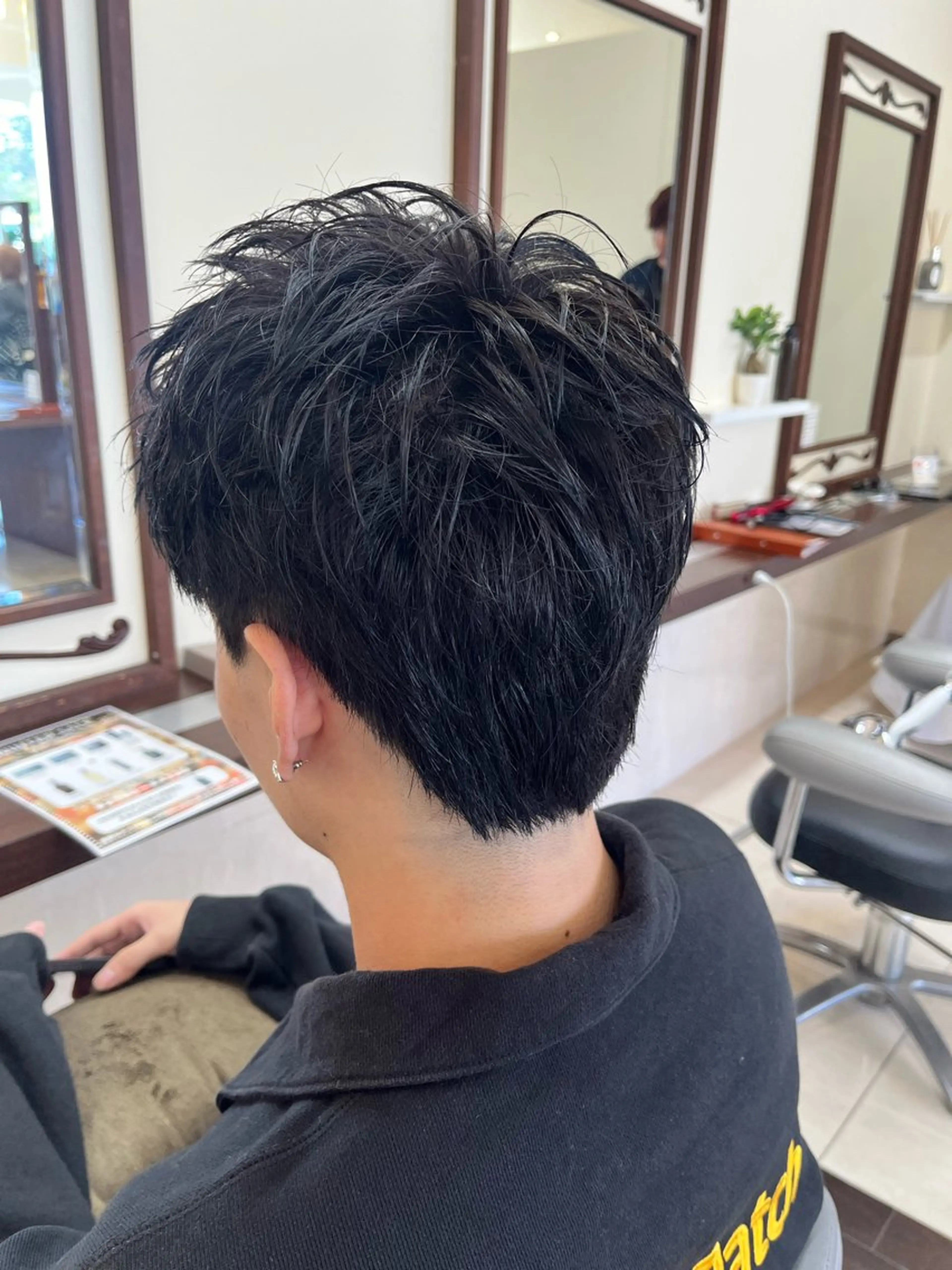 ショート メンズ スパイキーショート ショートヘア AROH  men's cut&men's perm 船橋店所属・🧊メンズ特化🧊 高木航希のヘアスタイル