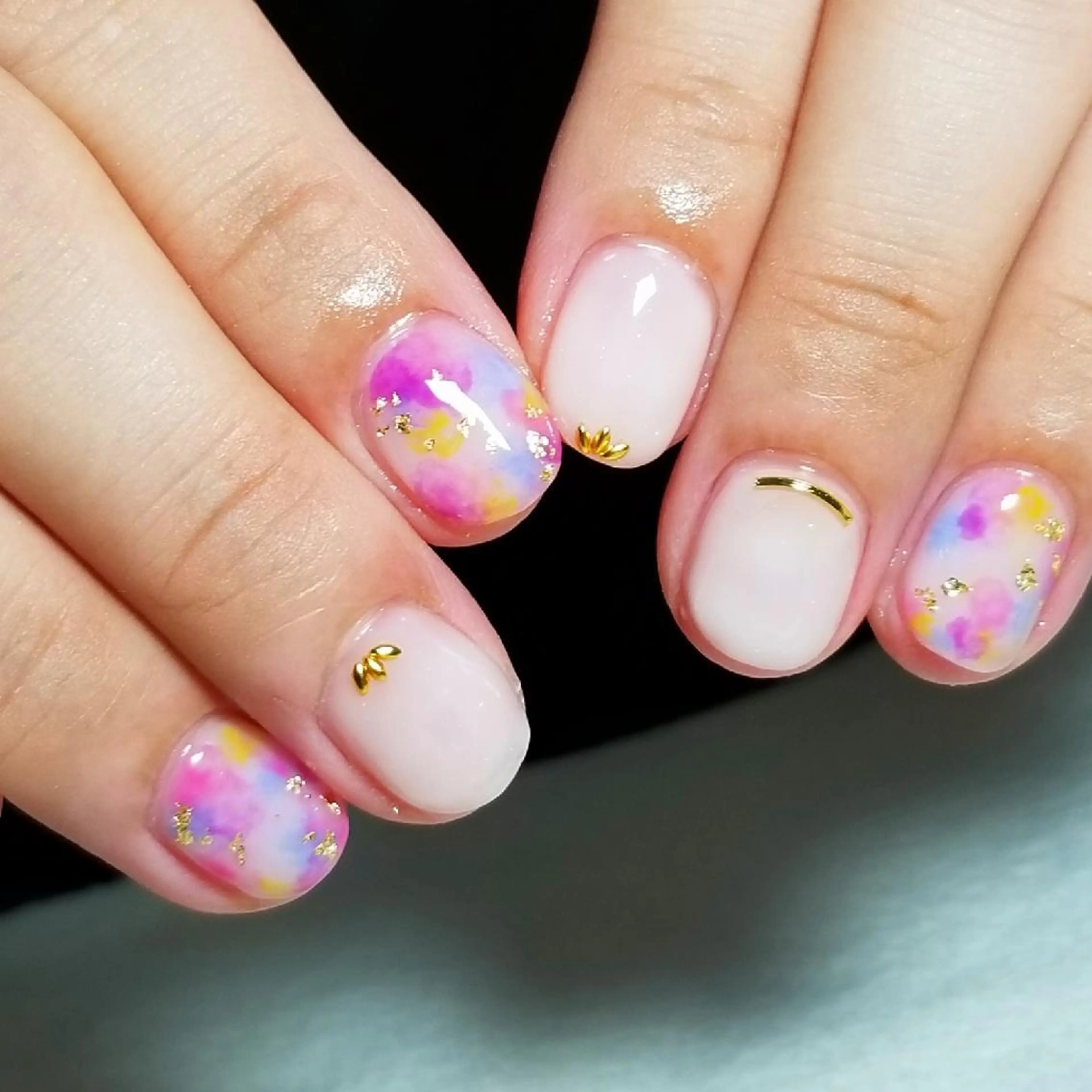 ネイル ガーリー ハンドネイル フットネイル trees_ nailのネイルデザイン