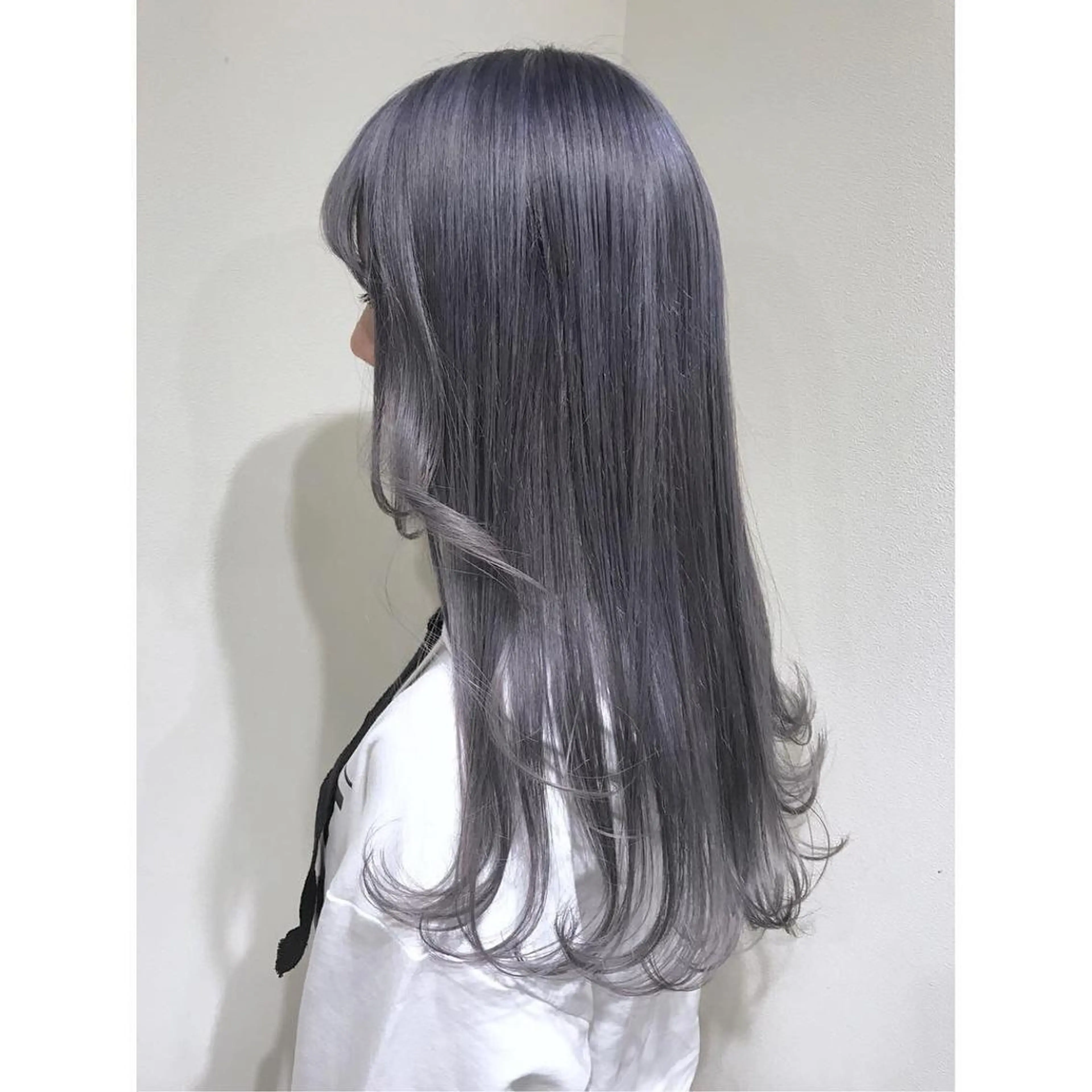 ロング カラー アッシュ ブルーカラー ブルーアッシュ 似合わせ提案サラ艶♡ 彩華のヘアスタイル