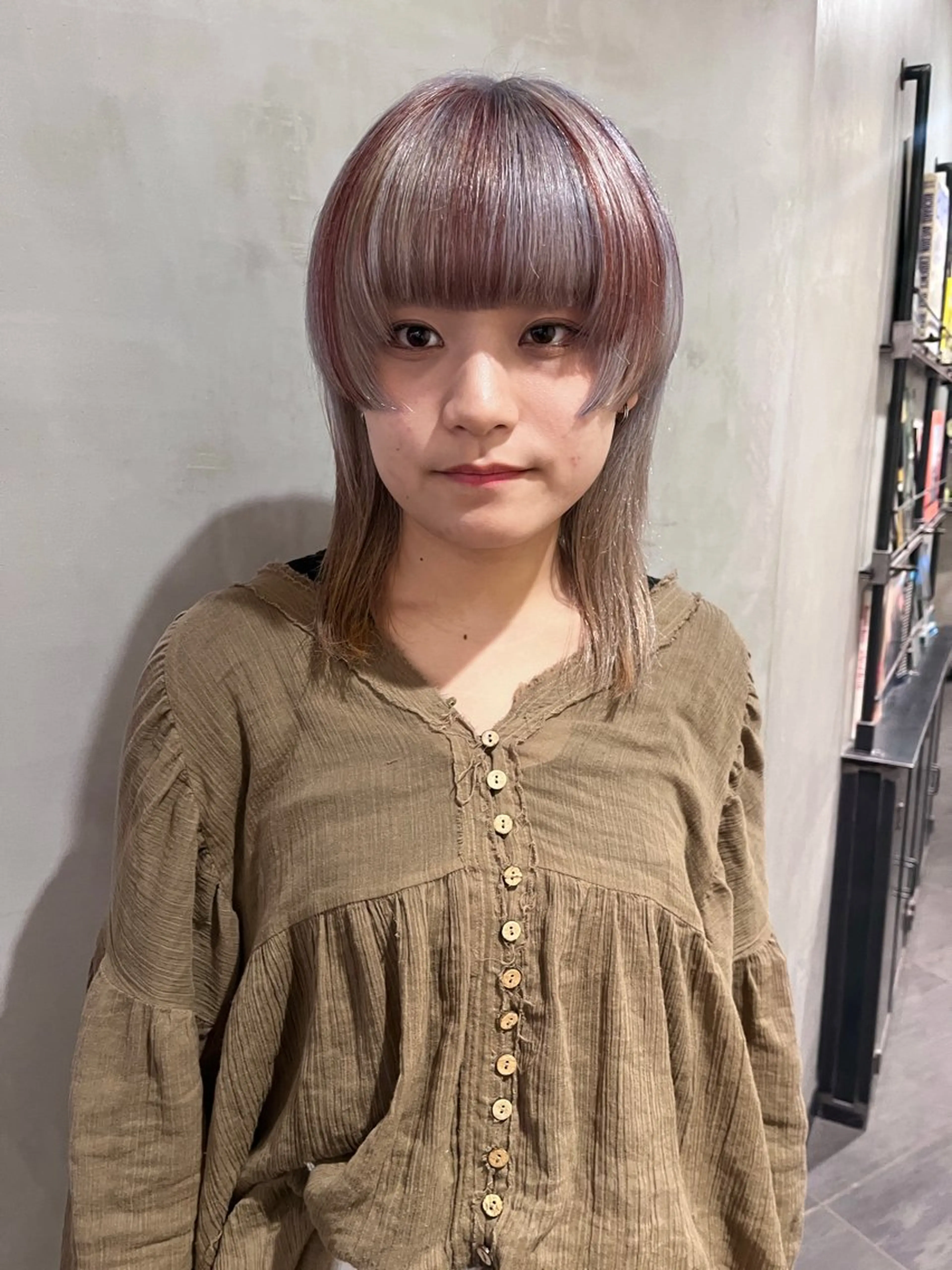 ミディアム カラー ブラウンカラー レッドカラー レッドブラウン シルバー カット ヘアカラー トリートメント 暖色🍒姫カット🎀 オタク特化🎀ゆうなのヘアスタイル