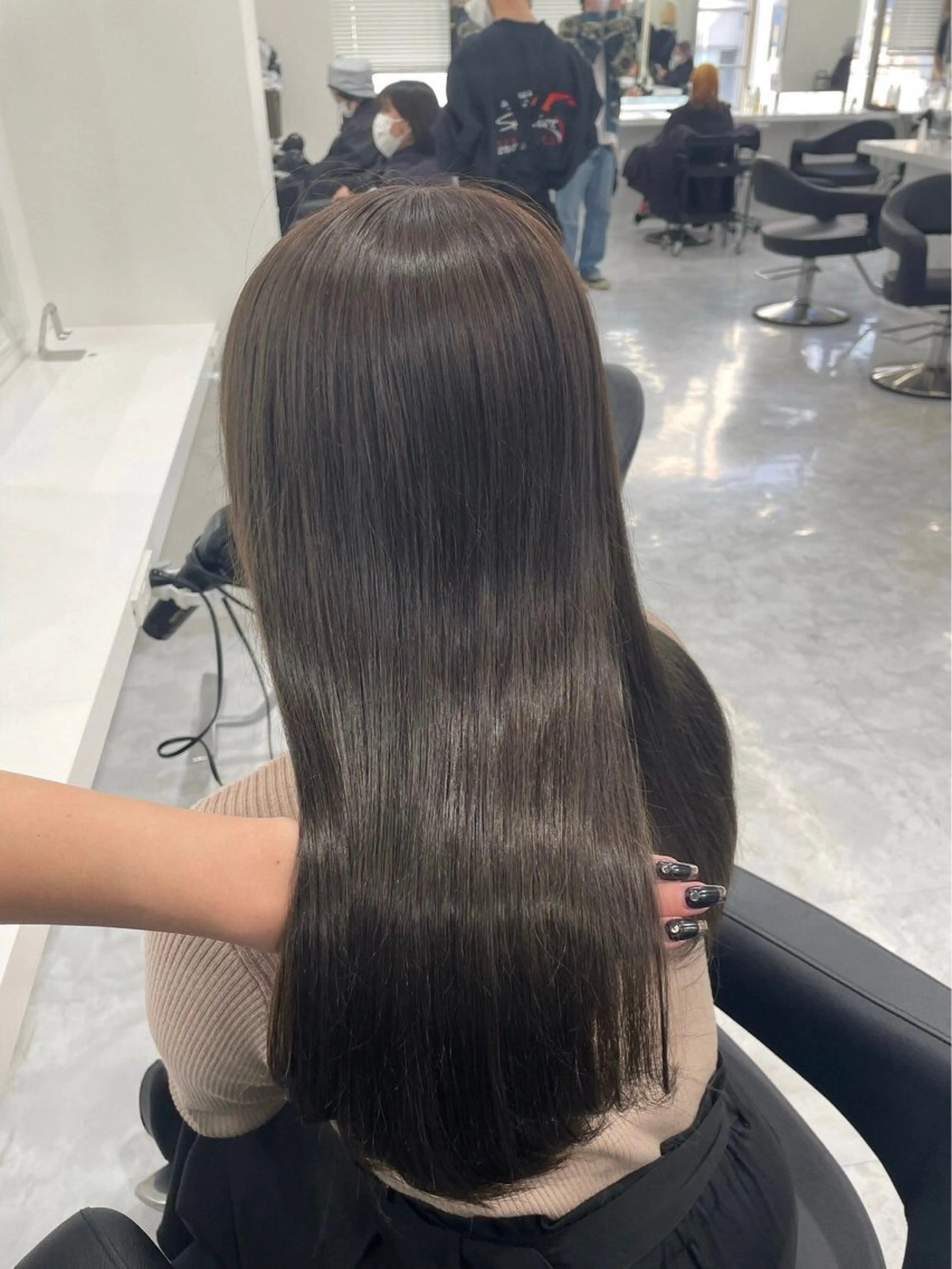 カラー 透明感カラー 💙ハイトーン韓国風 色白ヘア💙manaのヘアスタイル