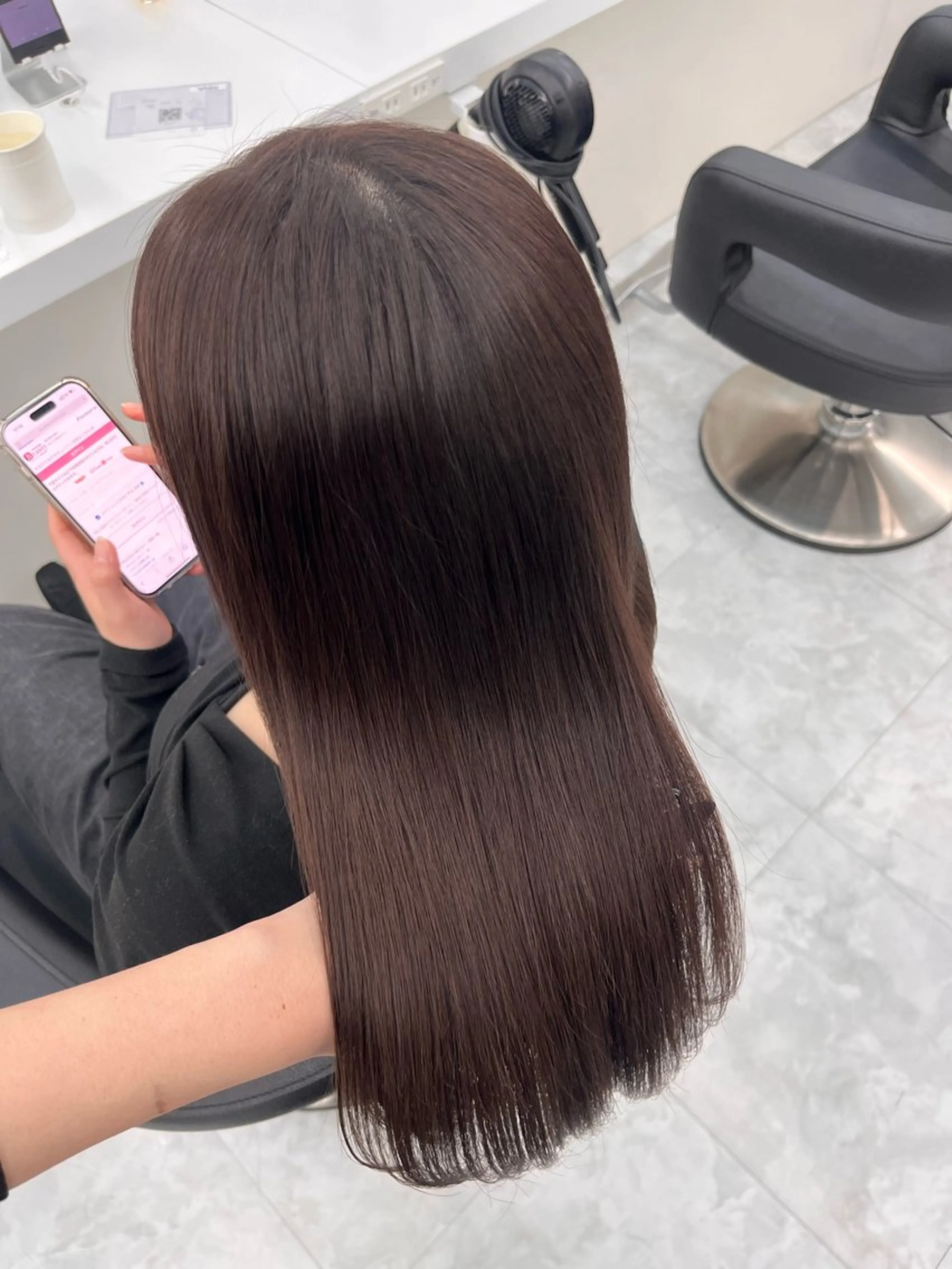 セミロング ヘアカラー トリートメント ヘッドスパ ヘアセット ♡ナチュラルガーリー ♡ベージュ♡RINAのヘアスタイル
