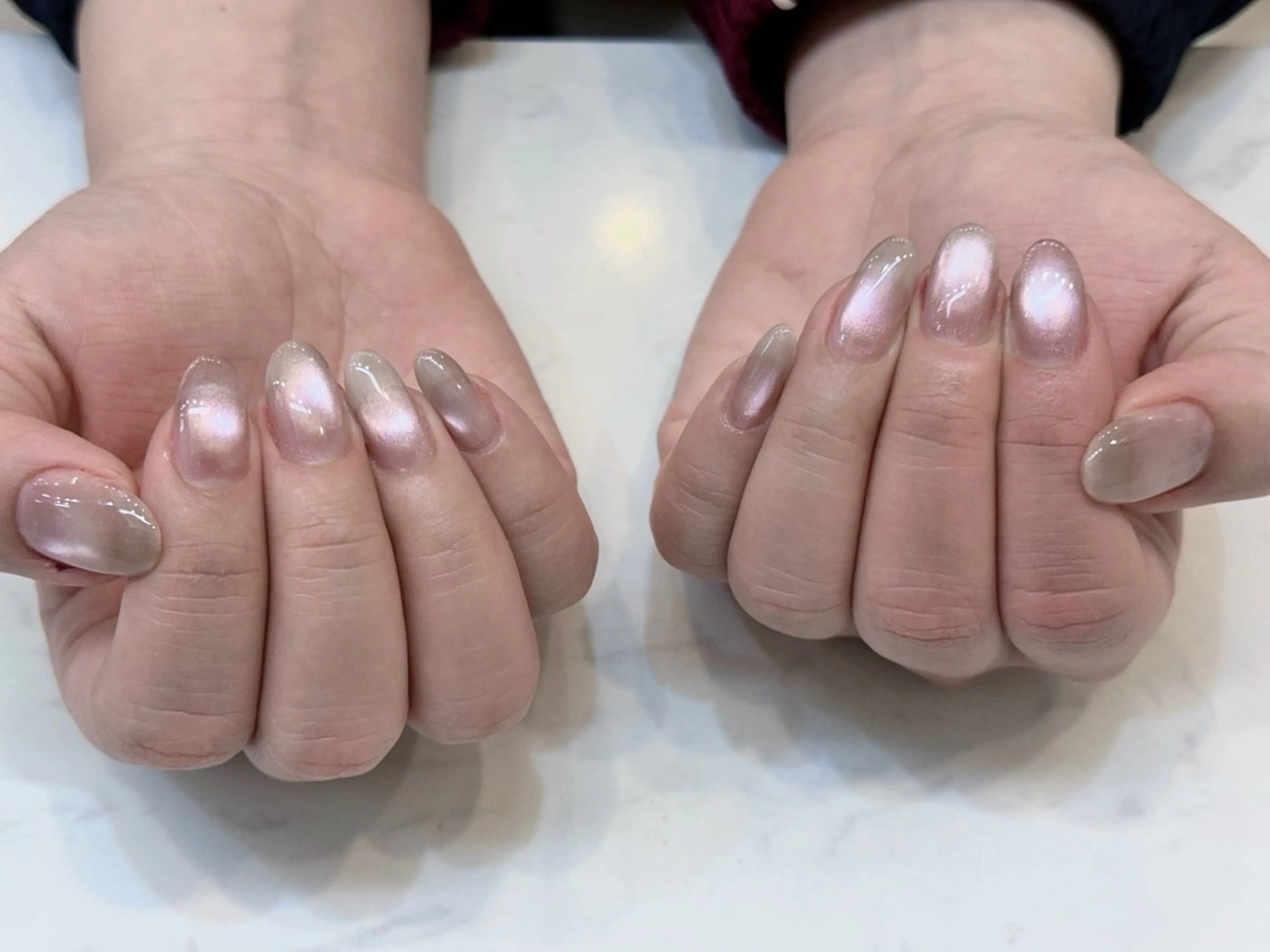 ネイル アートネイル フットネイル ジェルネイル ハート マグネットネイル Babarla Nailのネイルデザイン