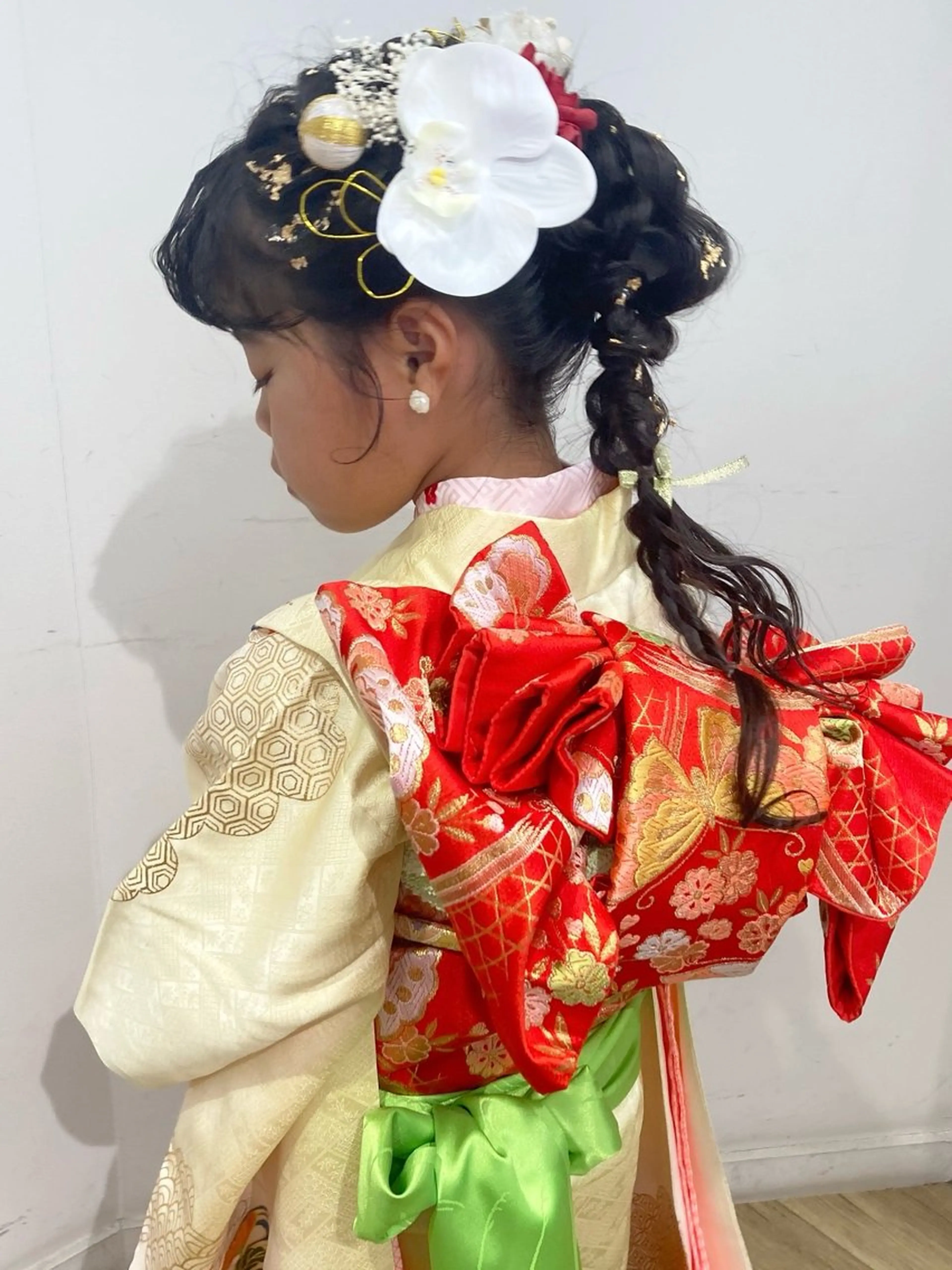 キッズ 着付け 白髪ぼかしハイライト 着付けヘアアレンジのその他イメージ