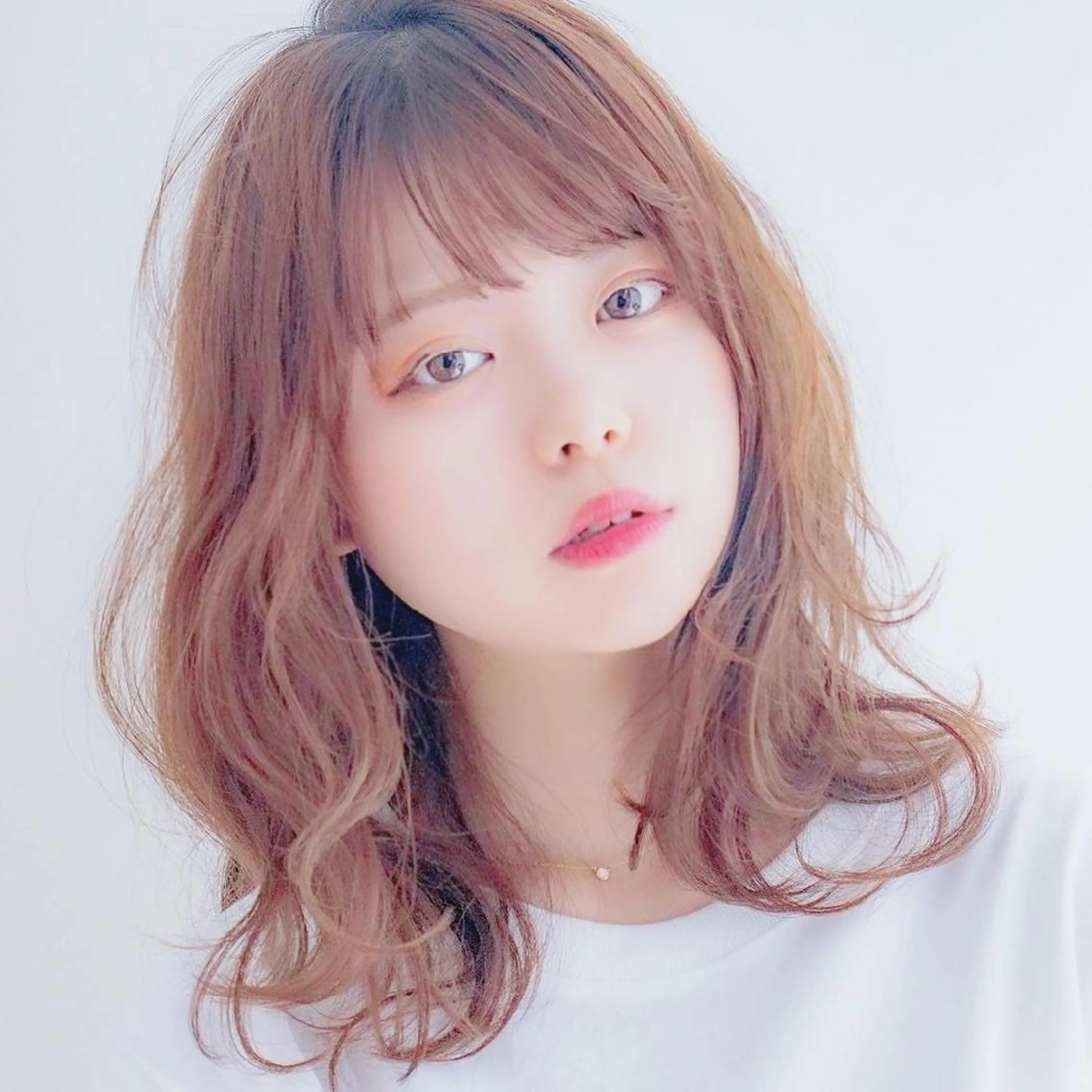ミディアム カット トリートメント 縮毛矯正/レイヤー 💎やまもとちひろのヘアスタイル
